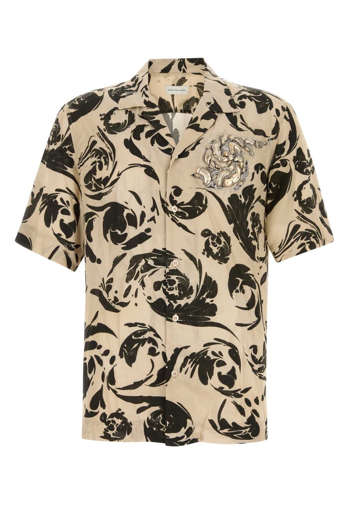 Dries Van Noten Printed Viscose Carltone Shirt Size US M / EU 48-50 / 2 - 1 Thumbnail
