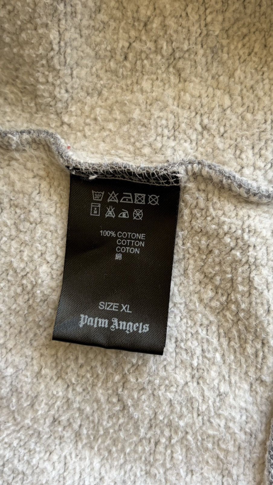 Palm Angels Palm Angels Logo Hoodie Grey Gold Print Size XL Slim Fit Size US XL / EU 56 / 4 - 6 Thumbnail