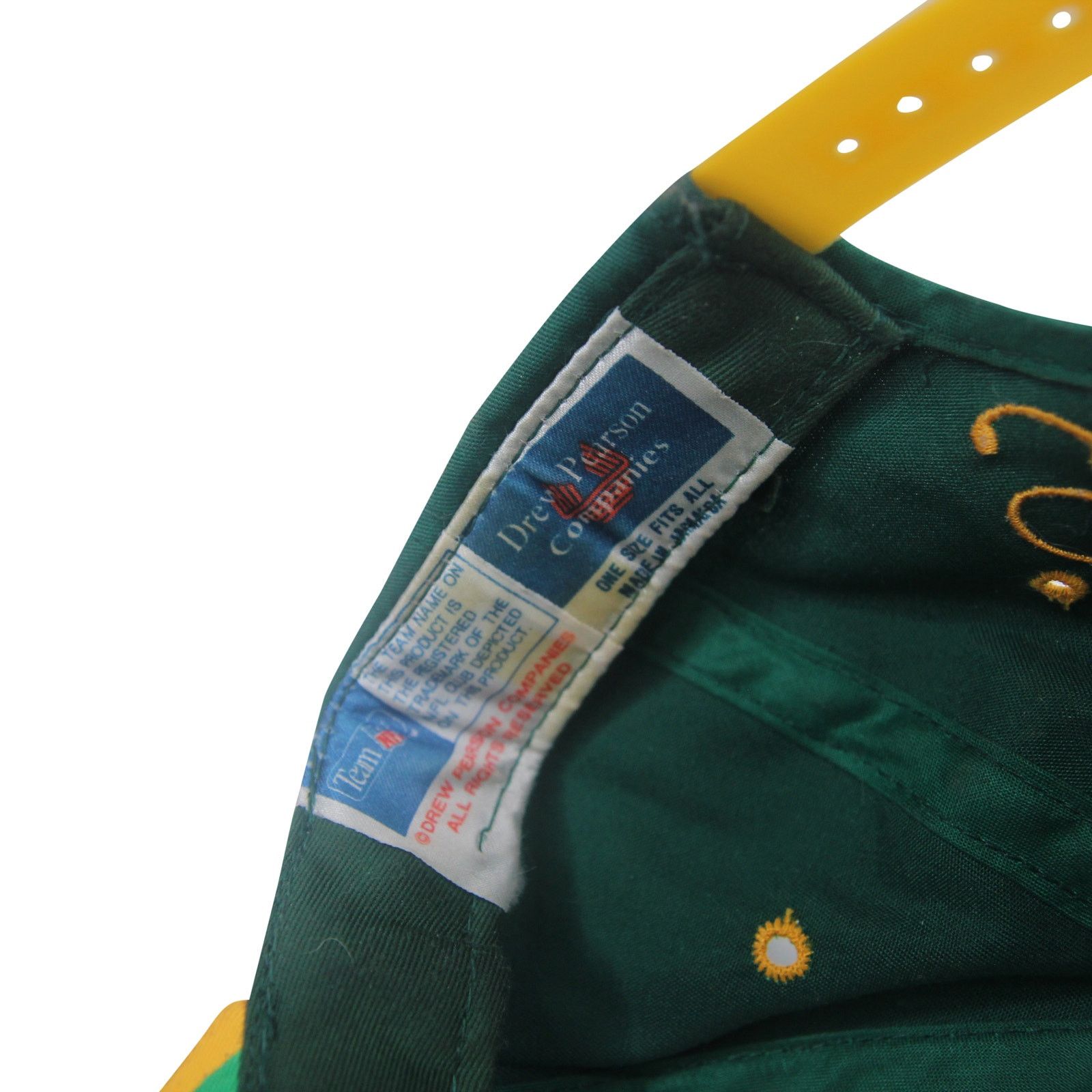 NFL × Vintage Vintage Drew Pearson Green Bay Packers Script Snapback Hat Size ONE SIZE - 5 Thumbnail