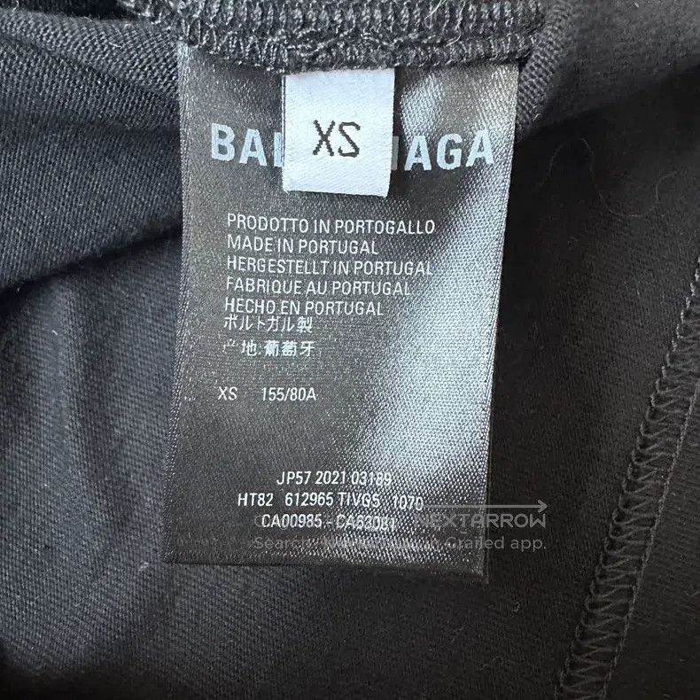 Balenciaga Balenciaga Black printed short-sleeve Size US XS / EU 42 / 0 - 5 Thumbnail