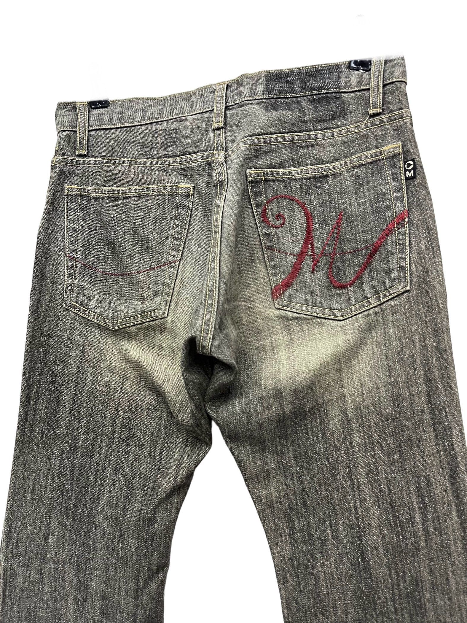 Morgan Homme 🔥90’s MORGAN HOMME Mudwash Black Slim Flare LGB Style Size US 29 - 7 Thumbnail