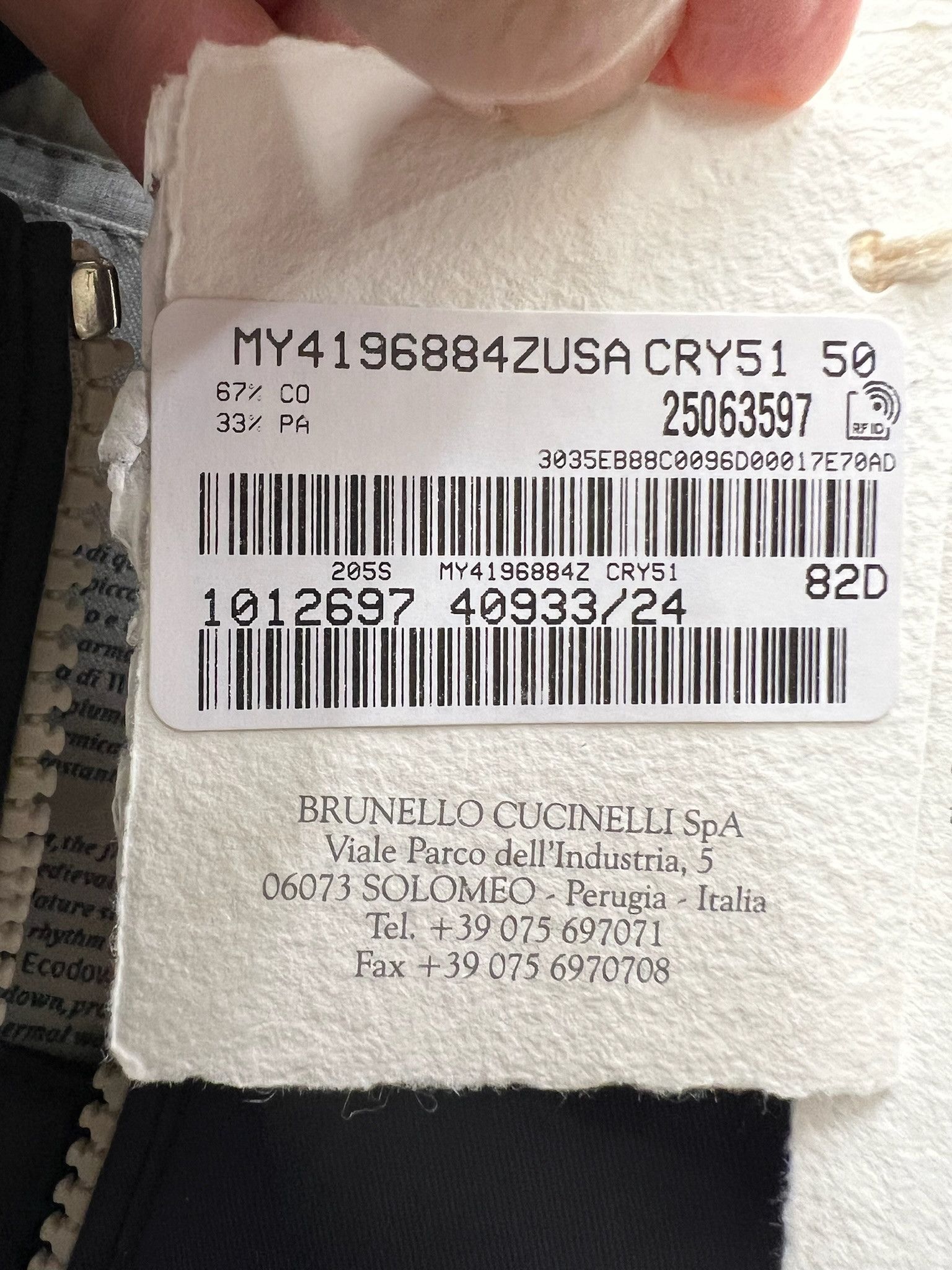 Brunello Cucinelli o1w1db10125 Padded Jacket in Blue Size US M / EU 48-50 / 2 - 3 Thumbnail