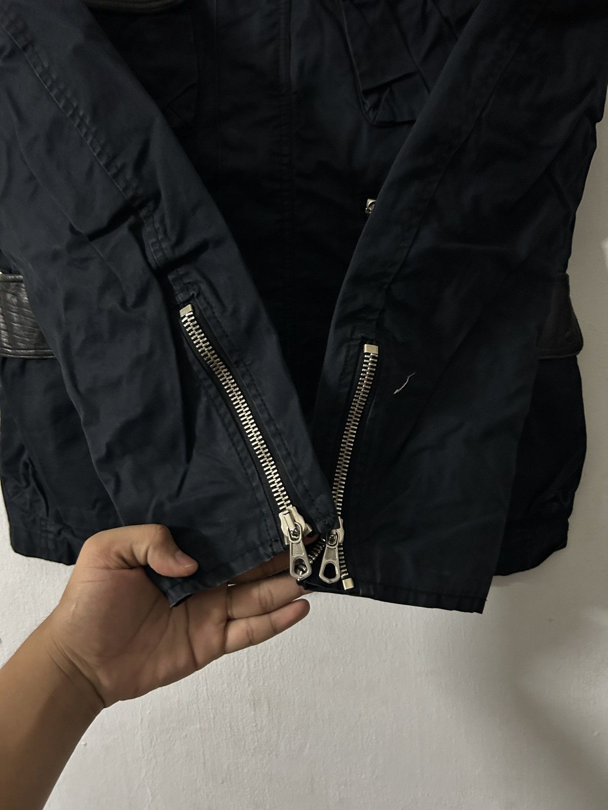 Japanese Brand 2000’s Bark Tannage Black Jacket with leather pocket Size US M / EU 48-50 / 2 - 6 Thumbnail