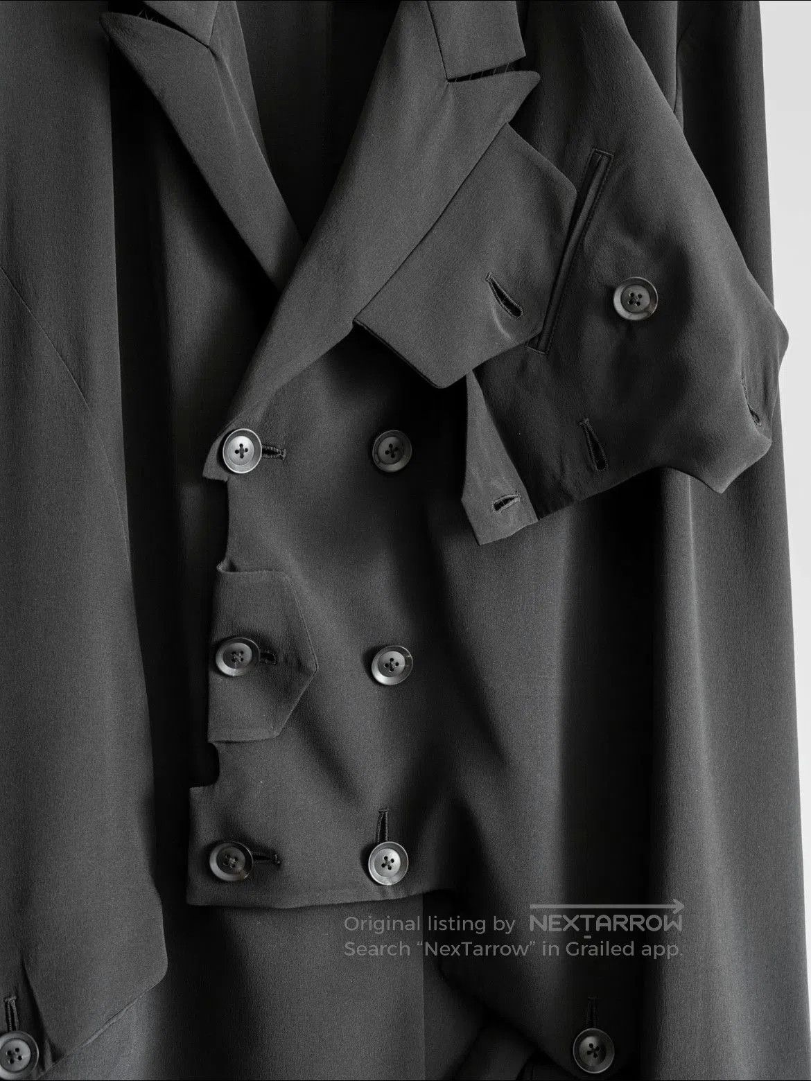 Yohji Yamamoto Yohji Yamamoto 20SS Unevenness Silk Jacket. Size US XL / EU 56 / 4 - 5 Thumbnail