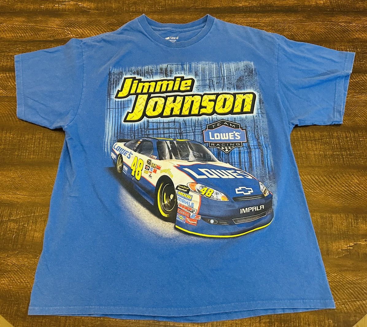 NASCAR Vtg Lowe's Racing T-Shirt Mens Jimmie Johnson #48 Nascar-XL Size US XL / EU 56 / 4 - 1 Thumbnail