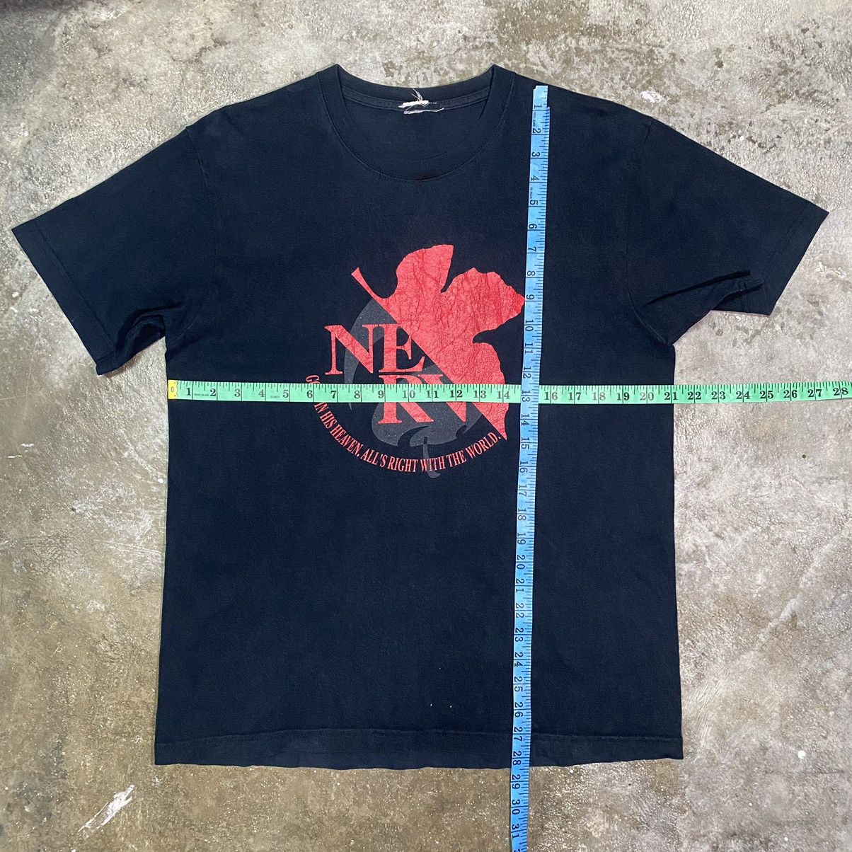 Anime × Vintage VINTAGE NEON GENESIS EVANGELION NERV ANIME T SHIRT Size US L / EU 52-54 / 3 - 9 Thumbnail