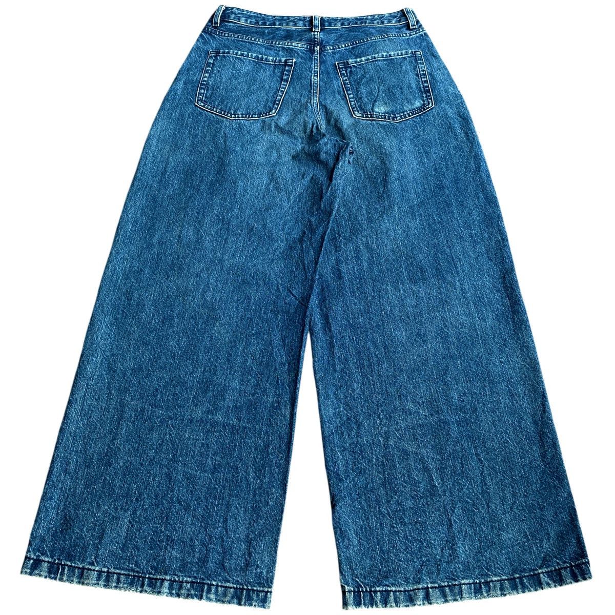 JNCO × Southpole × Vintage Rare Y2K GU Japanese Brand Super Wide Leg Flared Denim Jeans Size US 30 / EU 46 - 4 Thumbnail
