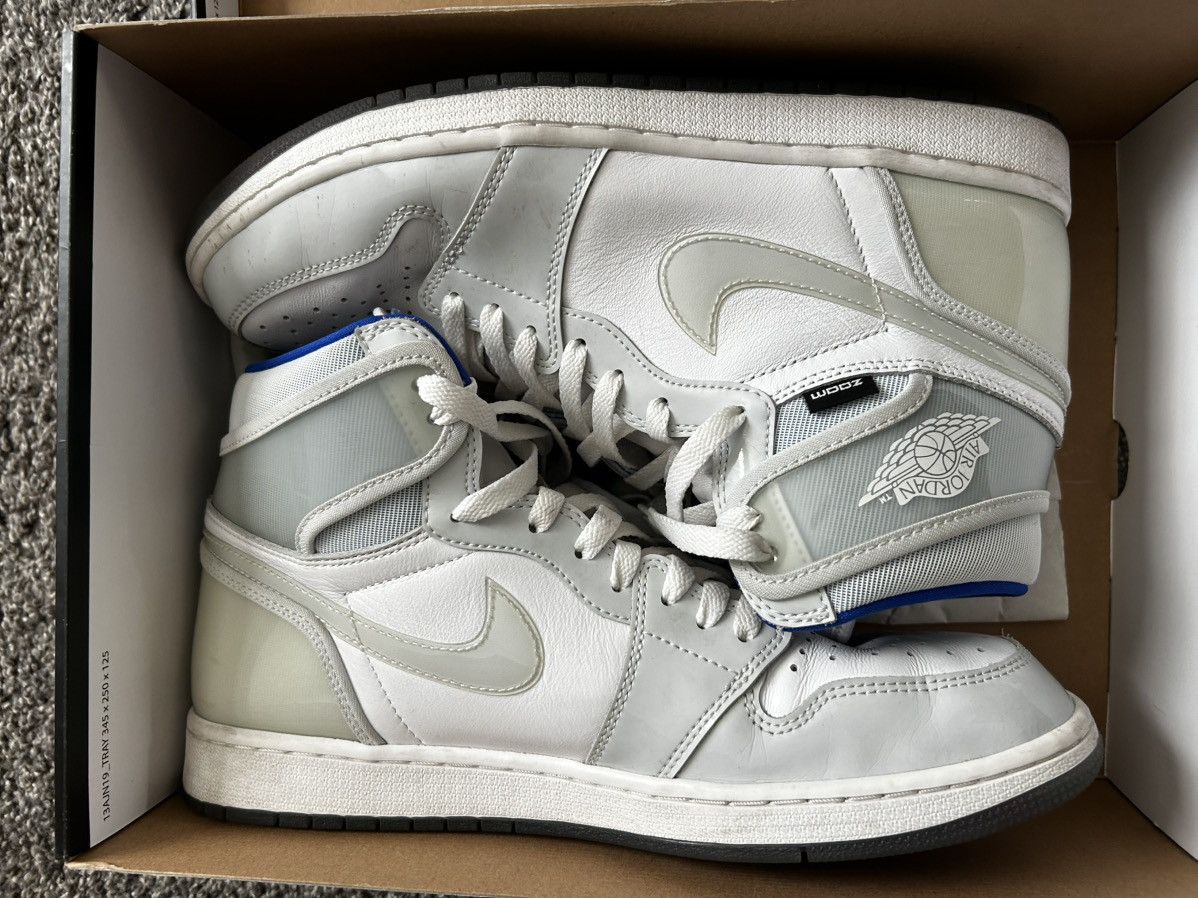 Jordan Brand × Nike Jordan 1 Zoom White Racer Blue Size US 12 / EU 45 - 2 Thumbnail