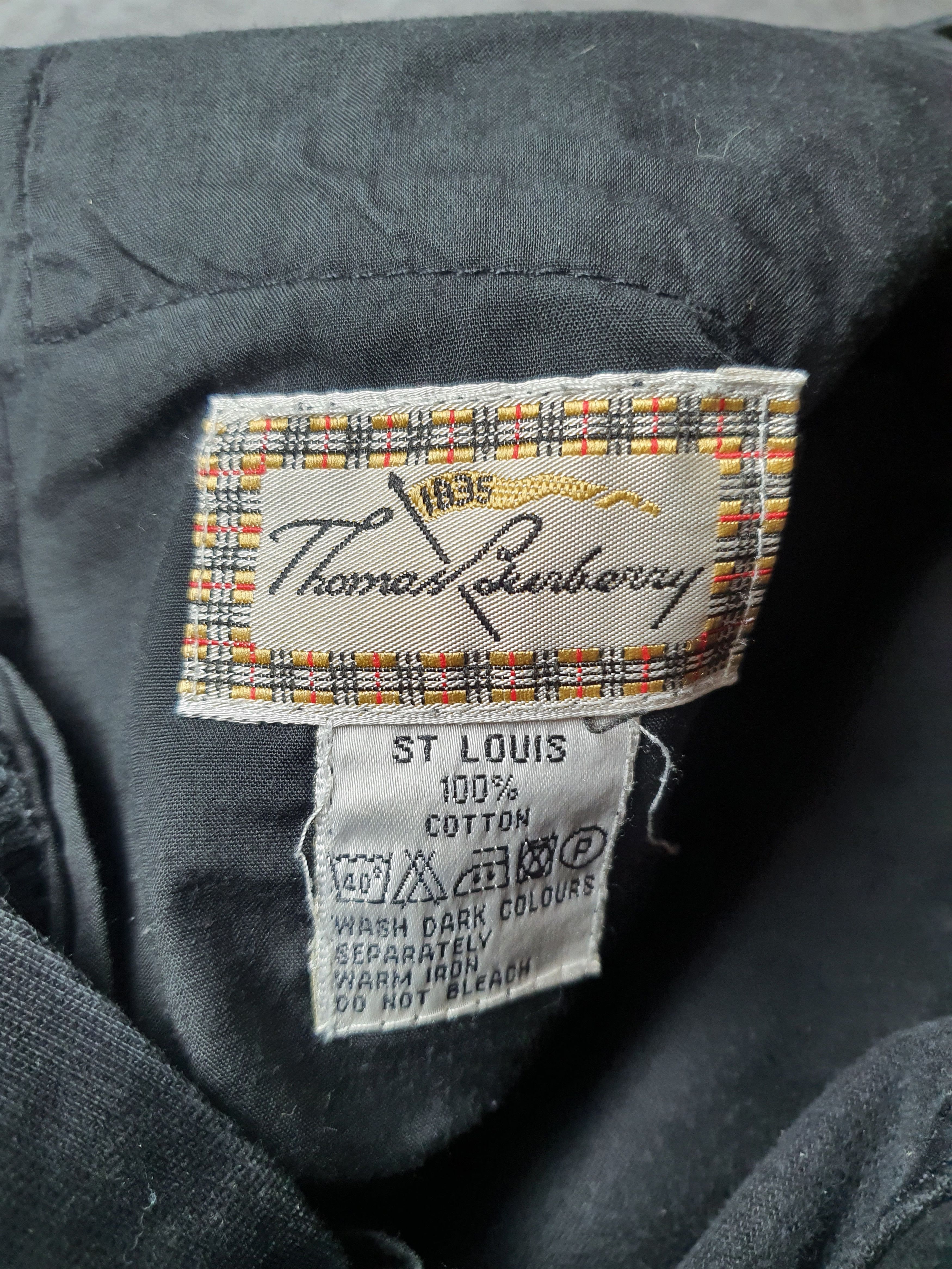 Burberry × Vintage Vintage Thomas Burberry Heavy Denim Pants Size 34 Size US 34 / EU 50 - 2 Thumbnail