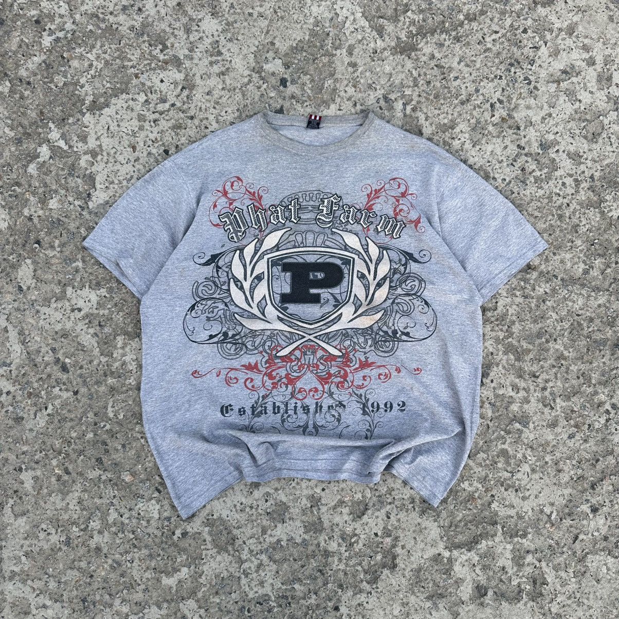 Phat Farm Vintage Japanese Style Phat Farm T-shirt Big Logo Affliction Size US XL / EU 56 / 4 - 1 Thumbnail