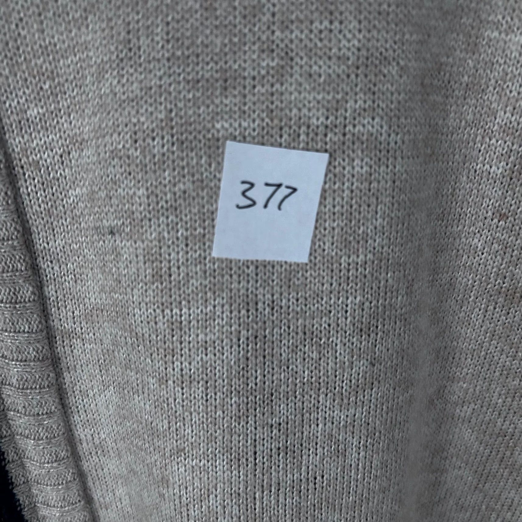 Vintage Yeokou Mens XXL Sweater Full Zip Mock Neck Fleece Lined Oatmeal Tan Cashmere Wool Blend Pocketed Heavyweight Winter Fall Spring Size US XXL / EU 58 / 5 - 7 Thumbnail