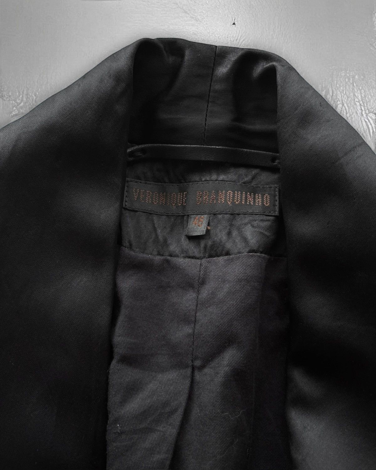 Veronique Branquinho Aw2004 Satin Lapel Corduroy Blazer Size 46R - 12 Thumbnail