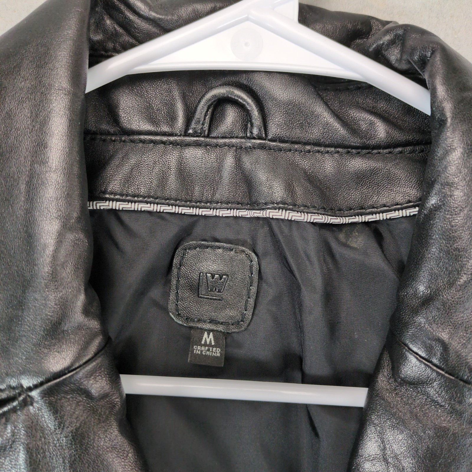 Wilsons Leather Wilson's Women's M Button Front Black Leather Jacket Size M / US 6-8 / IT 42-44 - 4 Thumbnail