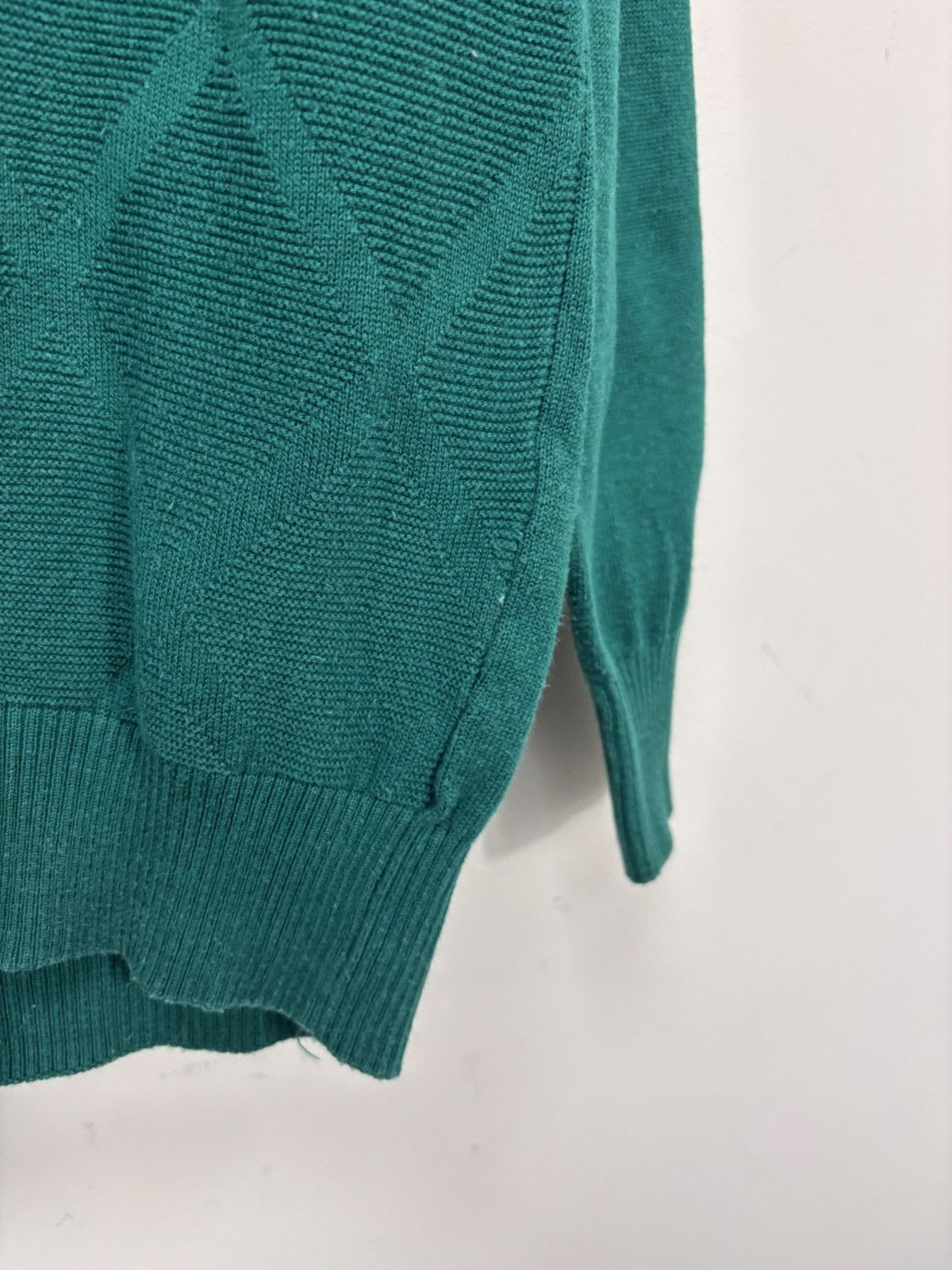 Lacoste Lacoste Men’s Argyle Knit Pattern Cotton Green Sweater Size US L / EU 52-54 / 3 - 6 Thumbnail