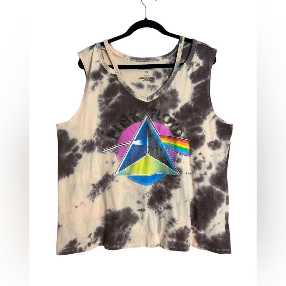 Pink Floyd Pink Floyd l Tie Dyed Graphic Tank 1X Size XL / US 12-14 / IT 48-50 - 1 Thumbnail