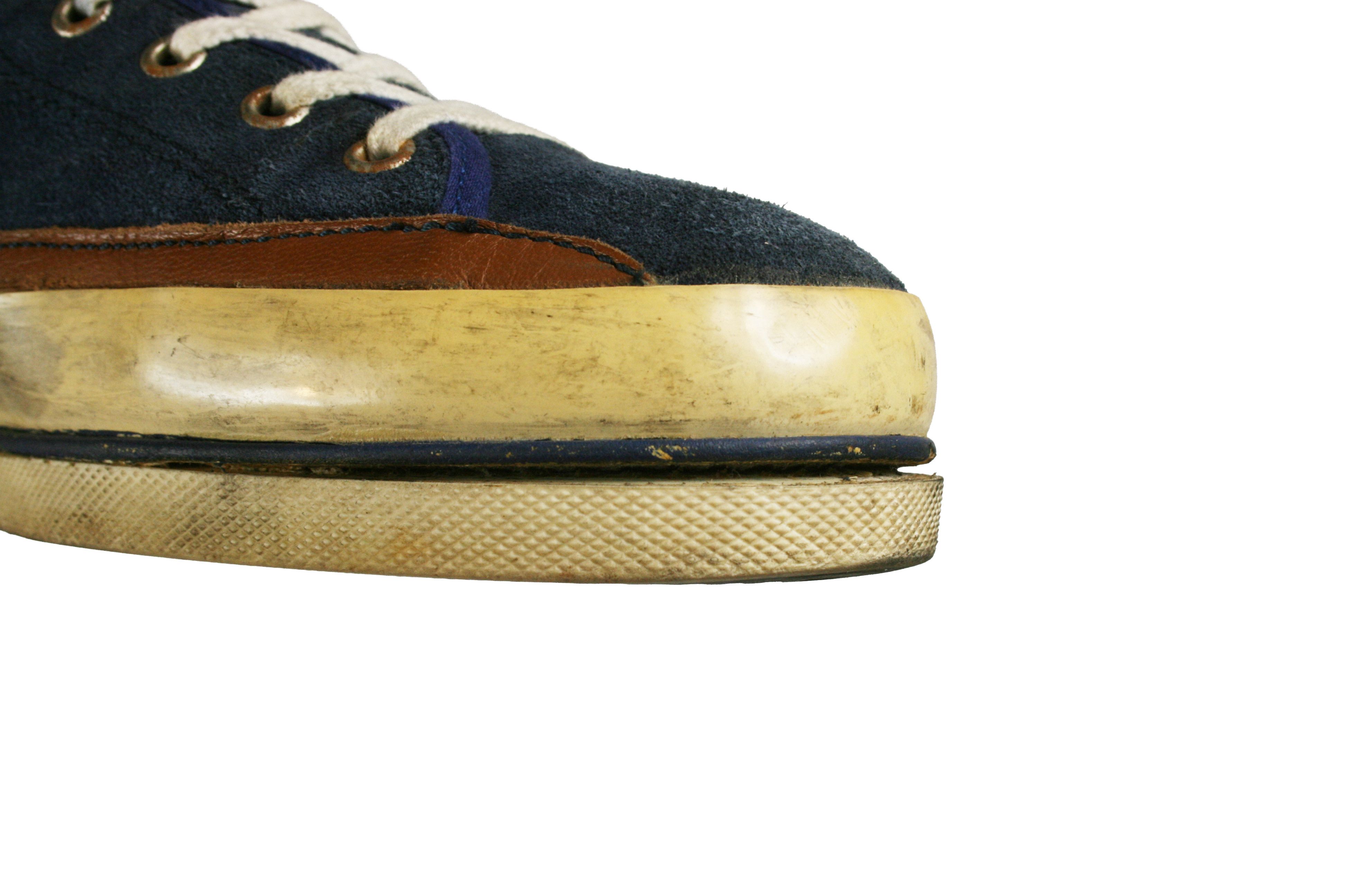 Philippe Model PRSX Suede Grunge Distressed High Top Sneakers Size US 8 / EU 41 - 7 Thumbnail