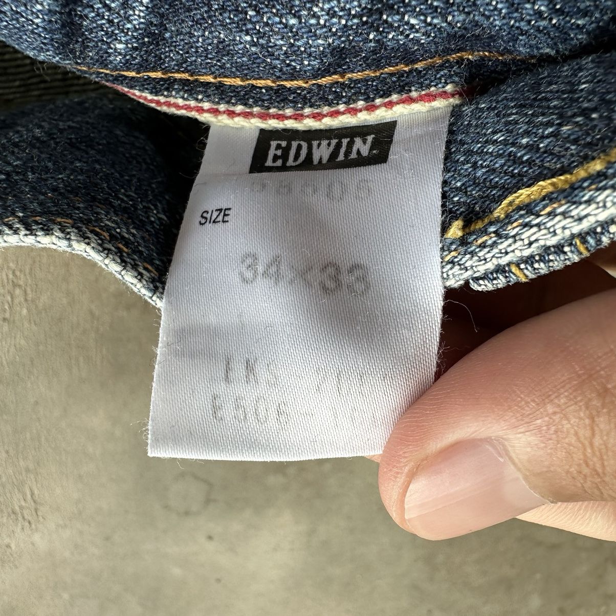 Japanese Brand Vintage Edwin Faded Distressed Denim Jean Pant W34 Size US 34 / EU 50 - 8 Thumbnail