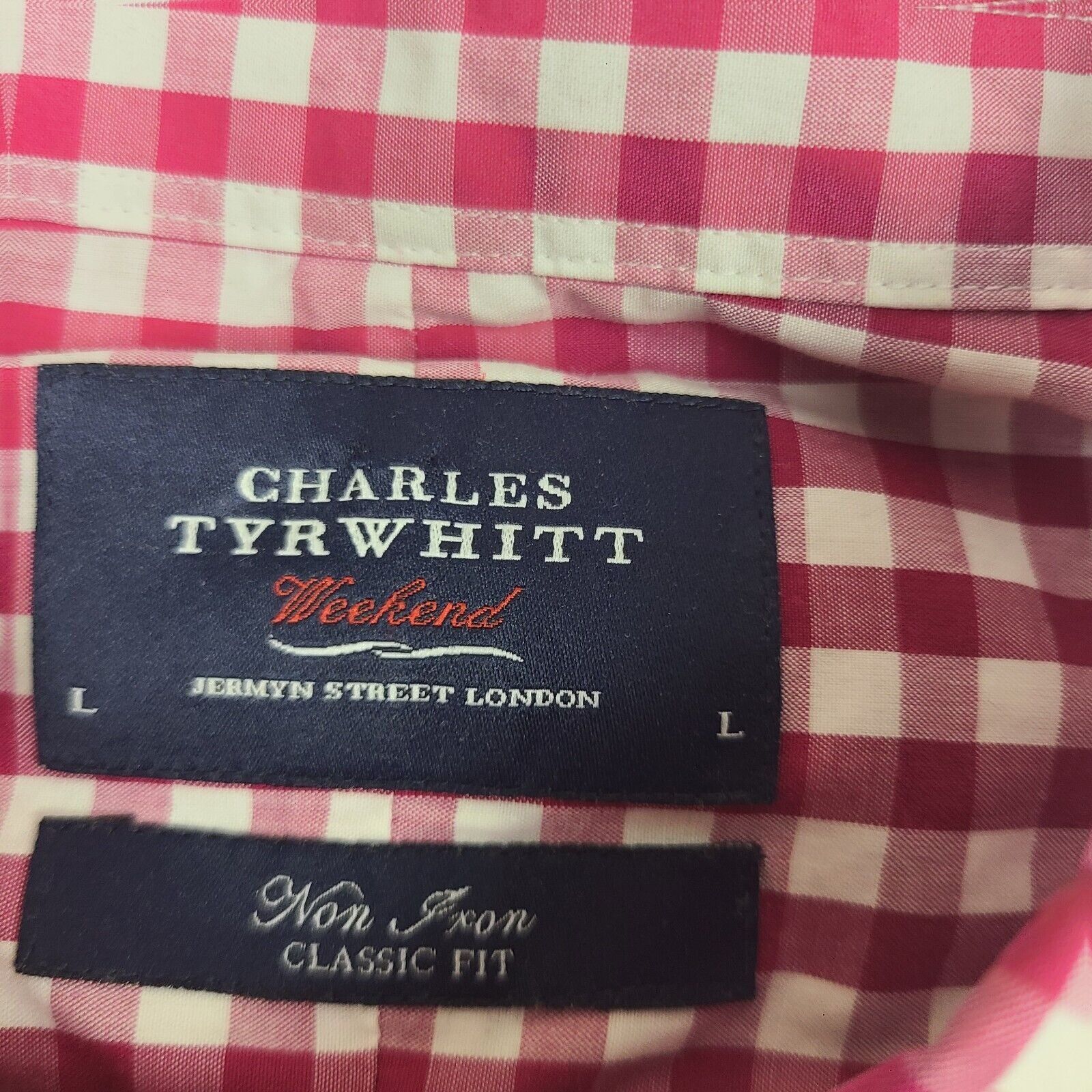 Charles Tyrwhitt Charles Tyrwhitt Mens Shirt Pink Weekend Button up Long Sle Size US L / EU 52-54 / 3 - 3 Thumbnail