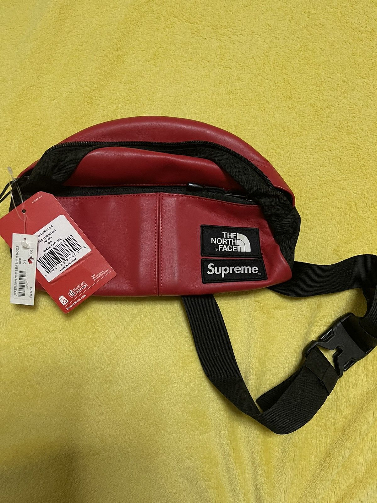 開店祝い Supreme North Waist Face North Collection LeatherWaist ...