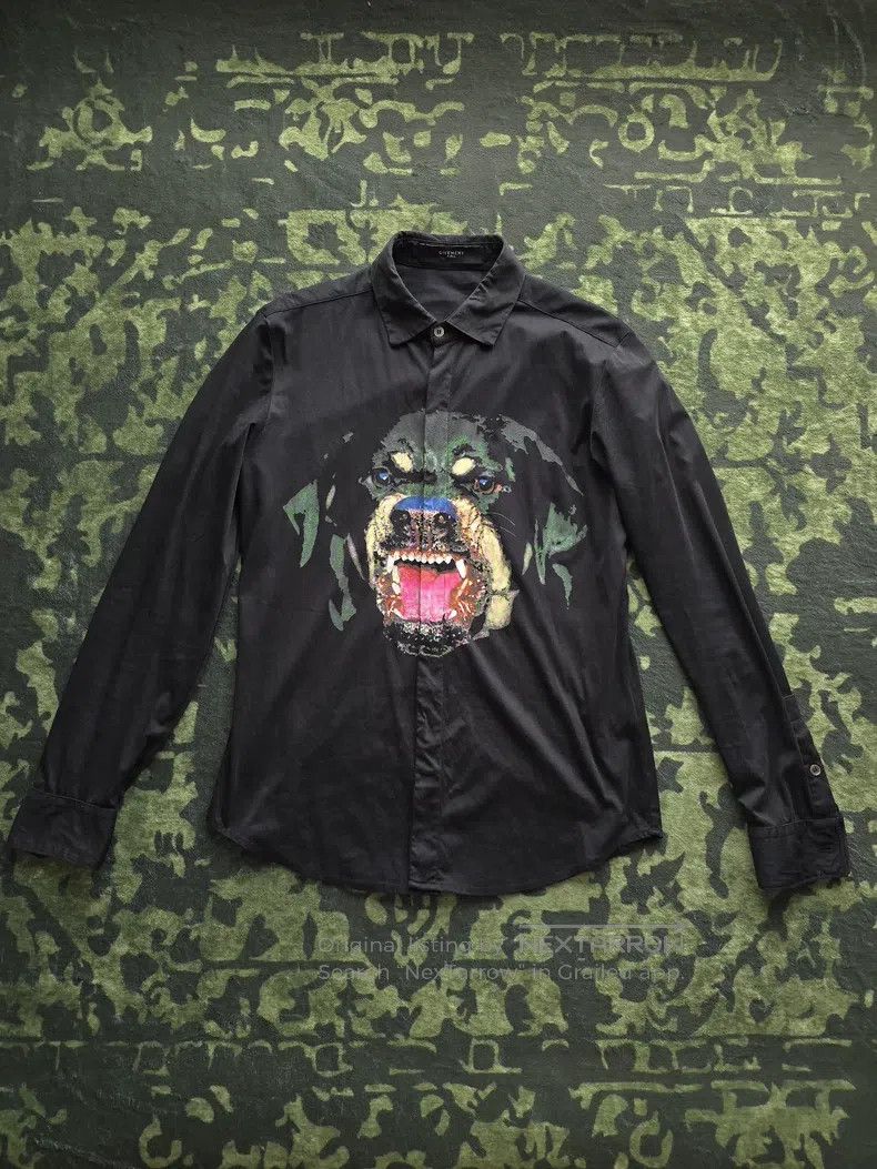 Givenchy Givenchy Black Label Dog Head Shirt Size US M / EU 48-50 / 2 - 1 Thumbnail