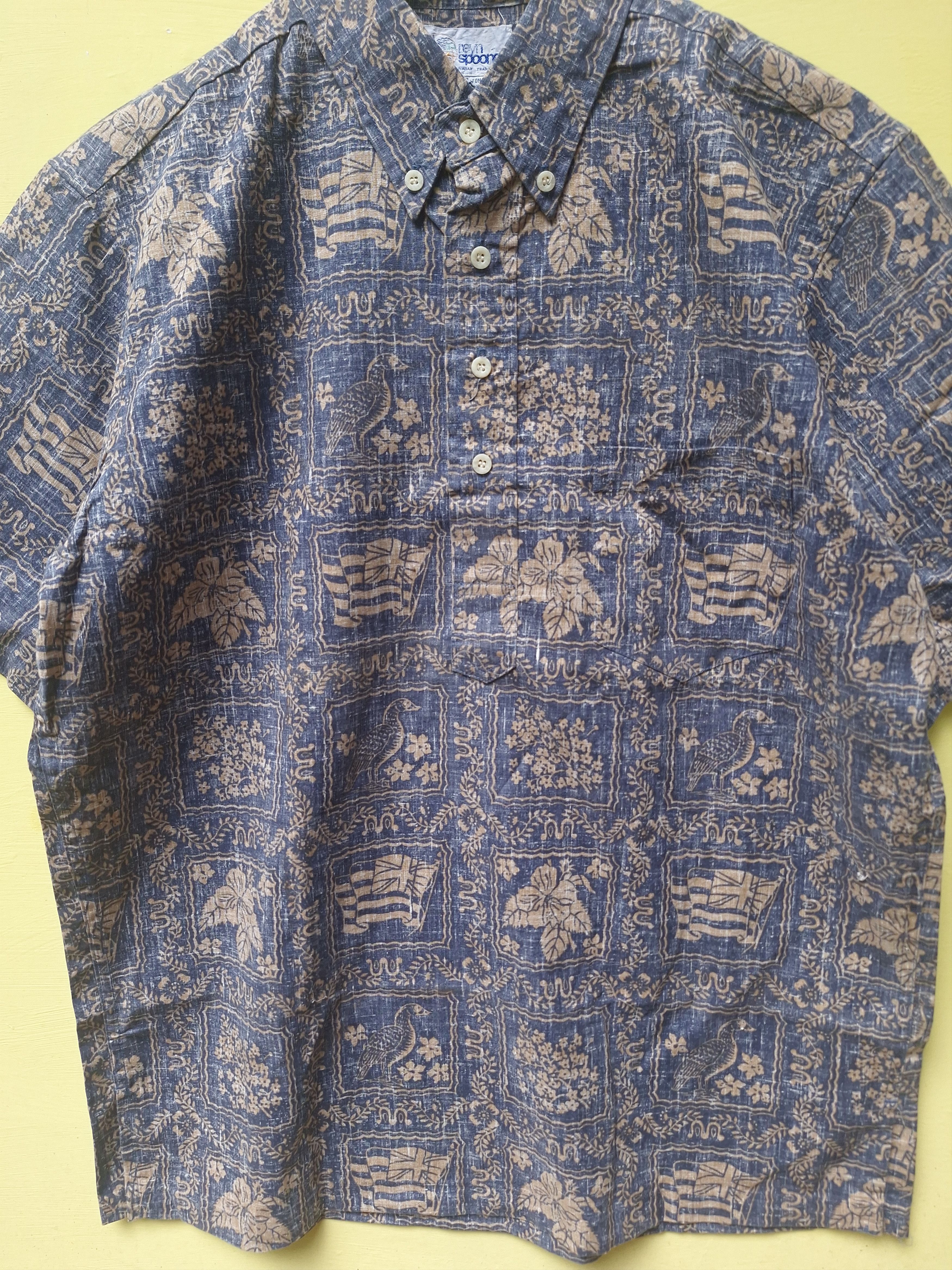 Reyn Spooner × Vintage Reyn Spooner Floral Hawaii tee shirt Size US L / EU 52-54 / 3 - 3 Thumbnail