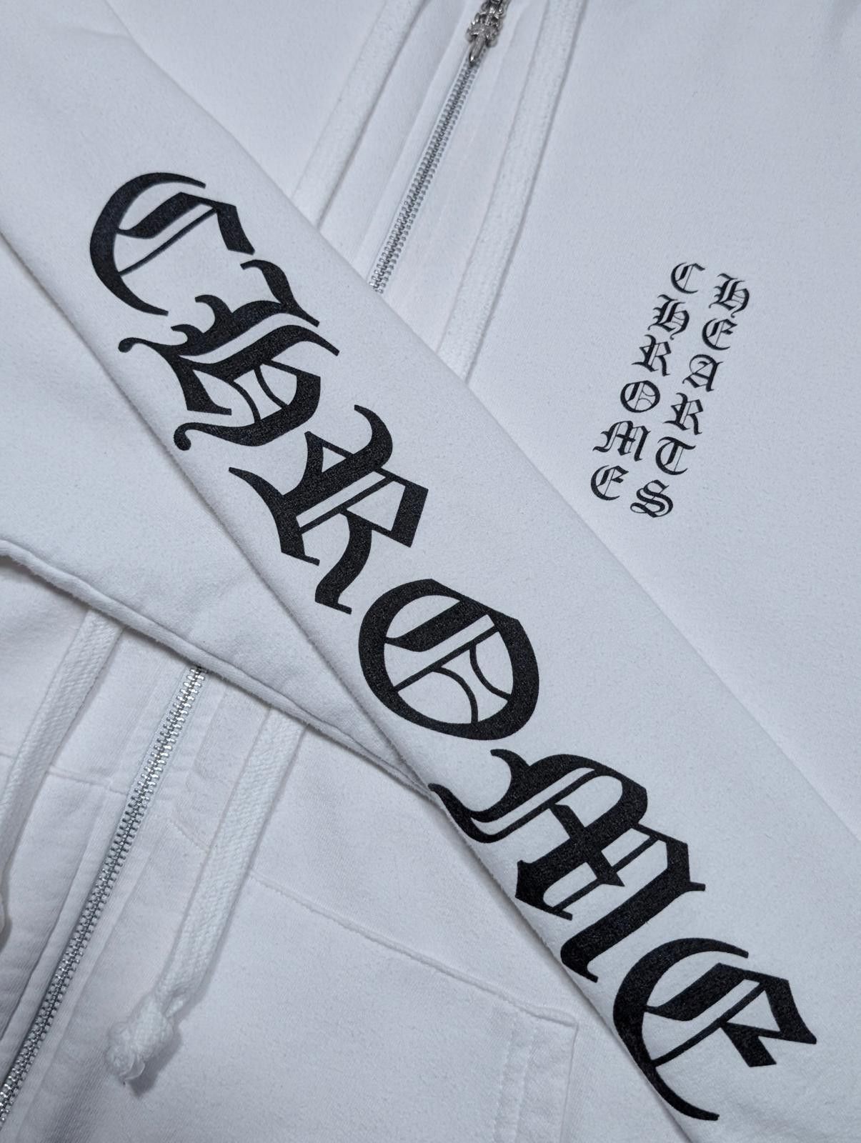 Chrome Hearts Vertical Logo Zip Up Hoodie Size US XL / EU 56 / 4 - 2 Thumbnail
