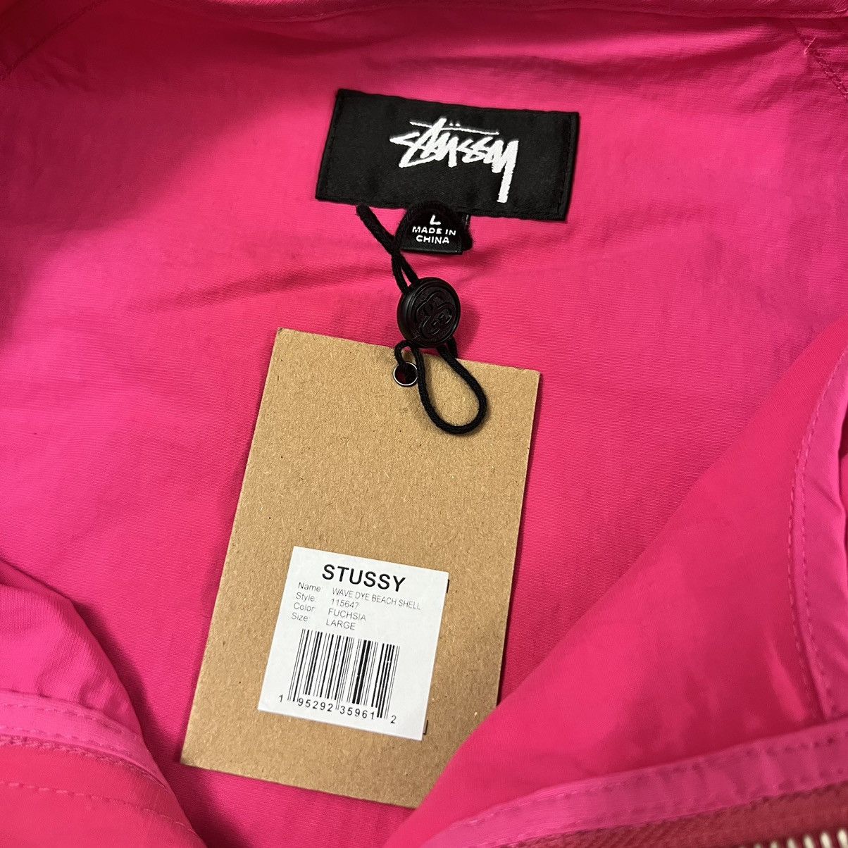 Stussy Stussy Fuchsia Wave Dye Beach Shell Jacket | Grailed