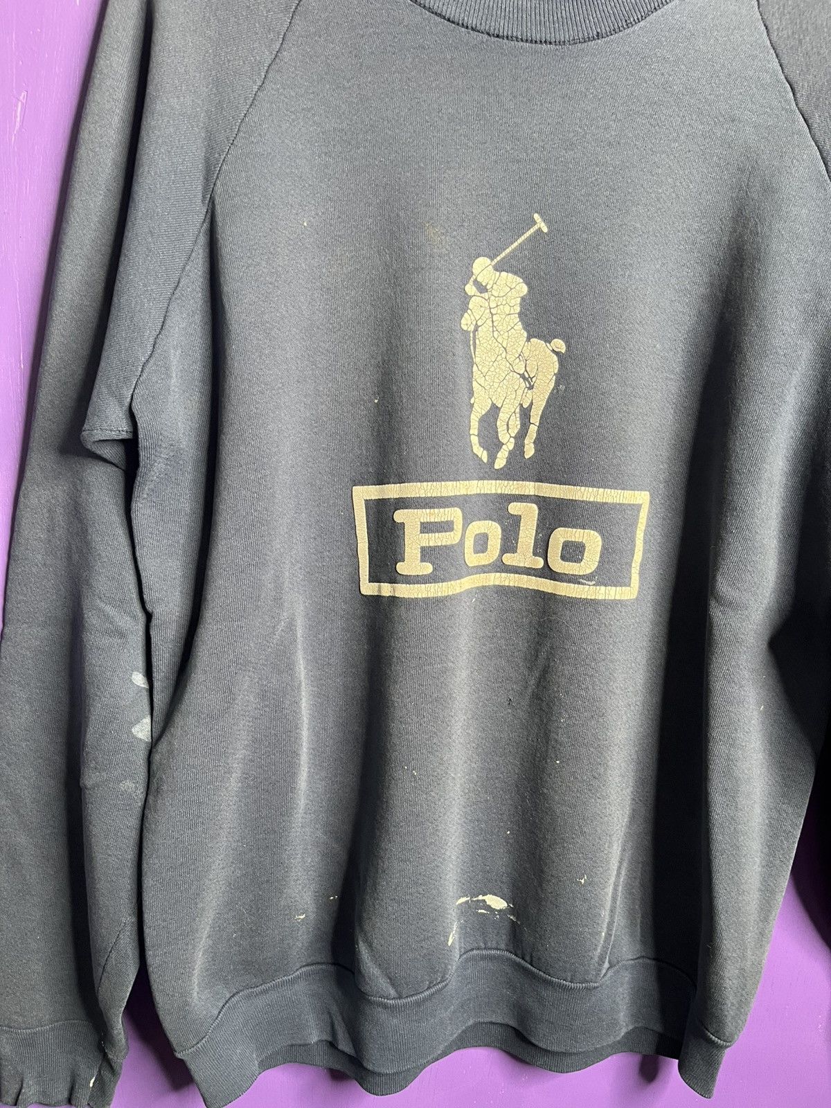 Vintage Vintage 80s bootleg polo Ralph Lauren horse logo crewneck Size US L / EU 52-54 / 3 - 3 Thumbnail