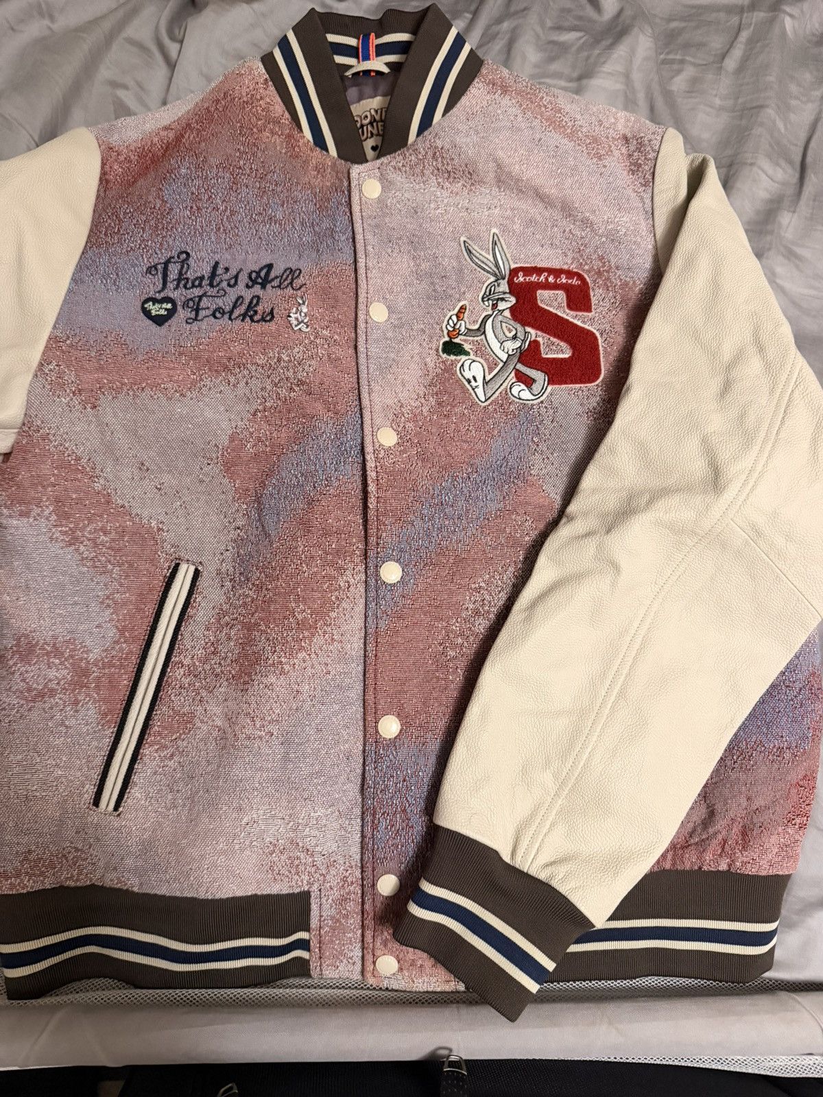Scotch & Soda Scotch soda x looney tunes leather jacket Size US L / EU 52-54 / 3 - 3 Thumbnail
