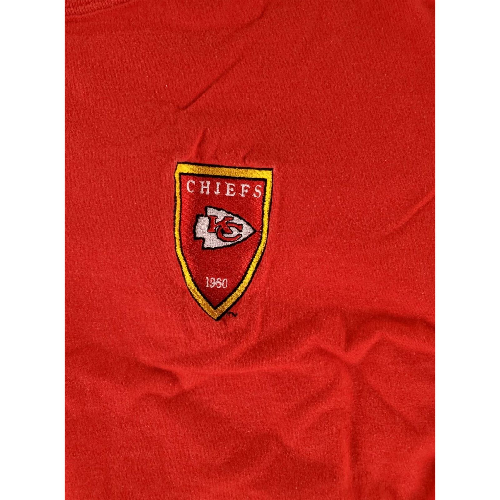 Russell Athletic VINTAGE Russell Athletic Kansas City Chiefs Long Sleeve T Shirt Mens 2XL Red Size US XXL / EU 58 / 5 - 3 Thumbnail