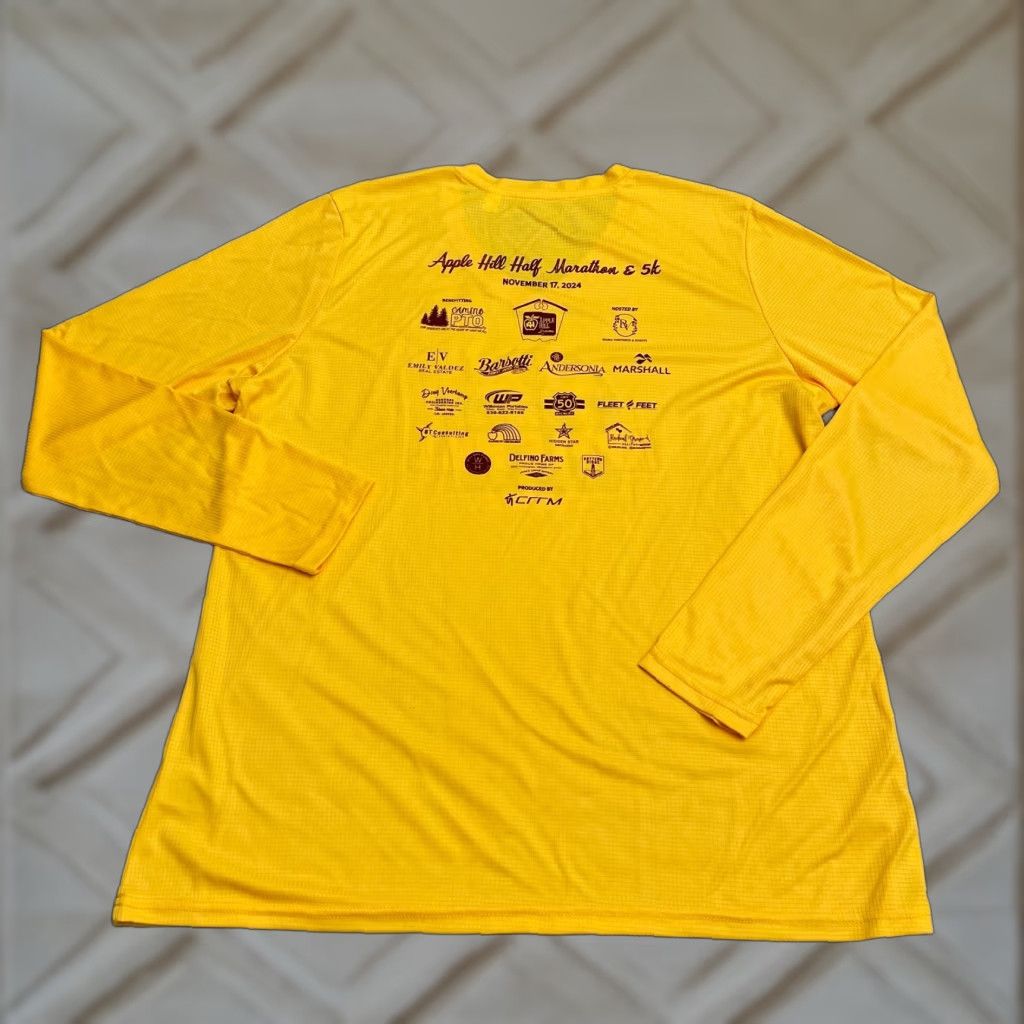 Jordan Brand Leslie Jordan T-Shirt Womens 2XL V-Neck Yellow Graphic Print Long Sleeve Outdoor Tee, Casual, Travel, Regular Fit, Polyester, Breathable, Lightweight Size XXL / US 16-18 / IT 52-54 - 1 Thumbnail