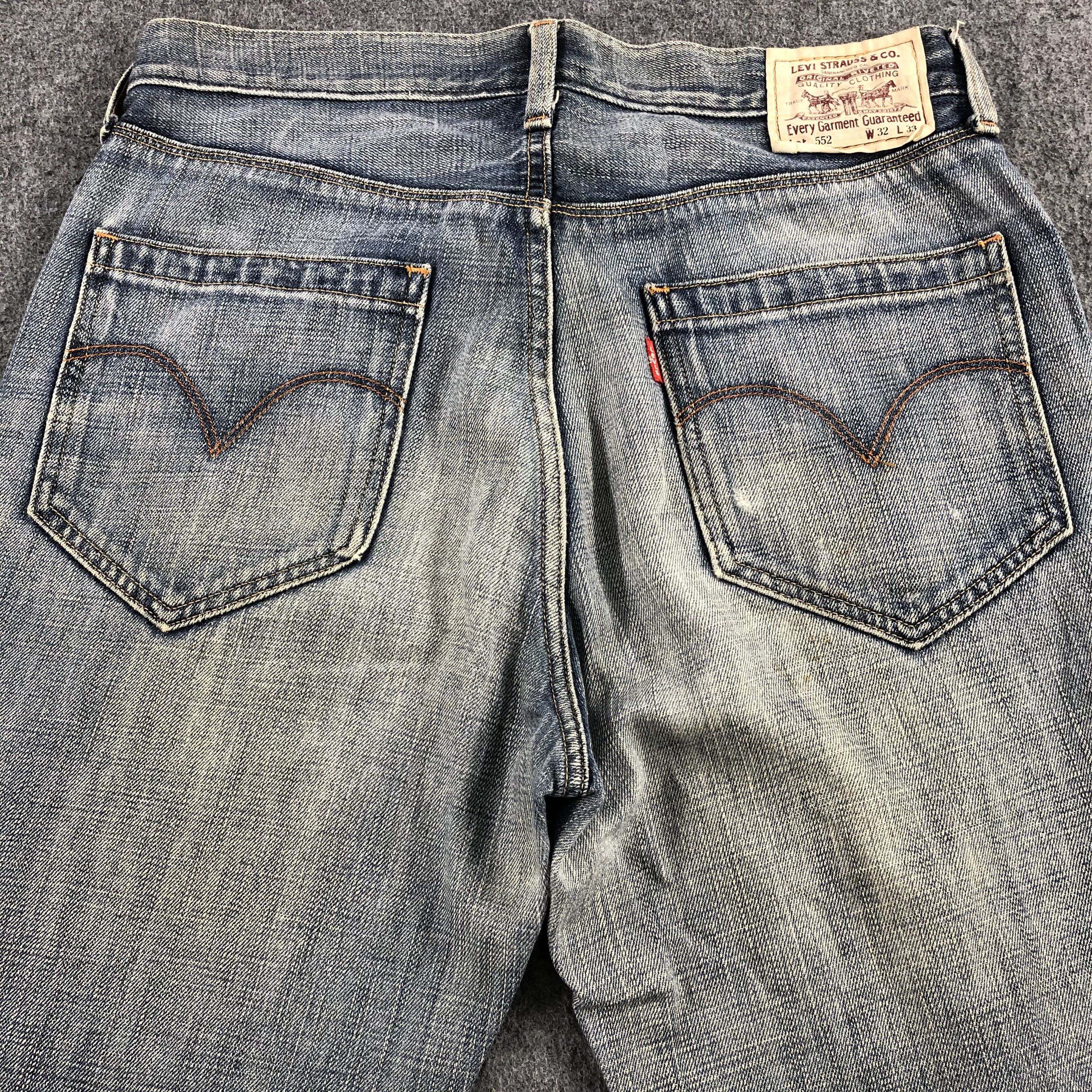 Levi's 90s Vintage Levis 552 Earth Tone Jeans-J1835 Size US 32 / EU 48 - 4 Thumbnail
