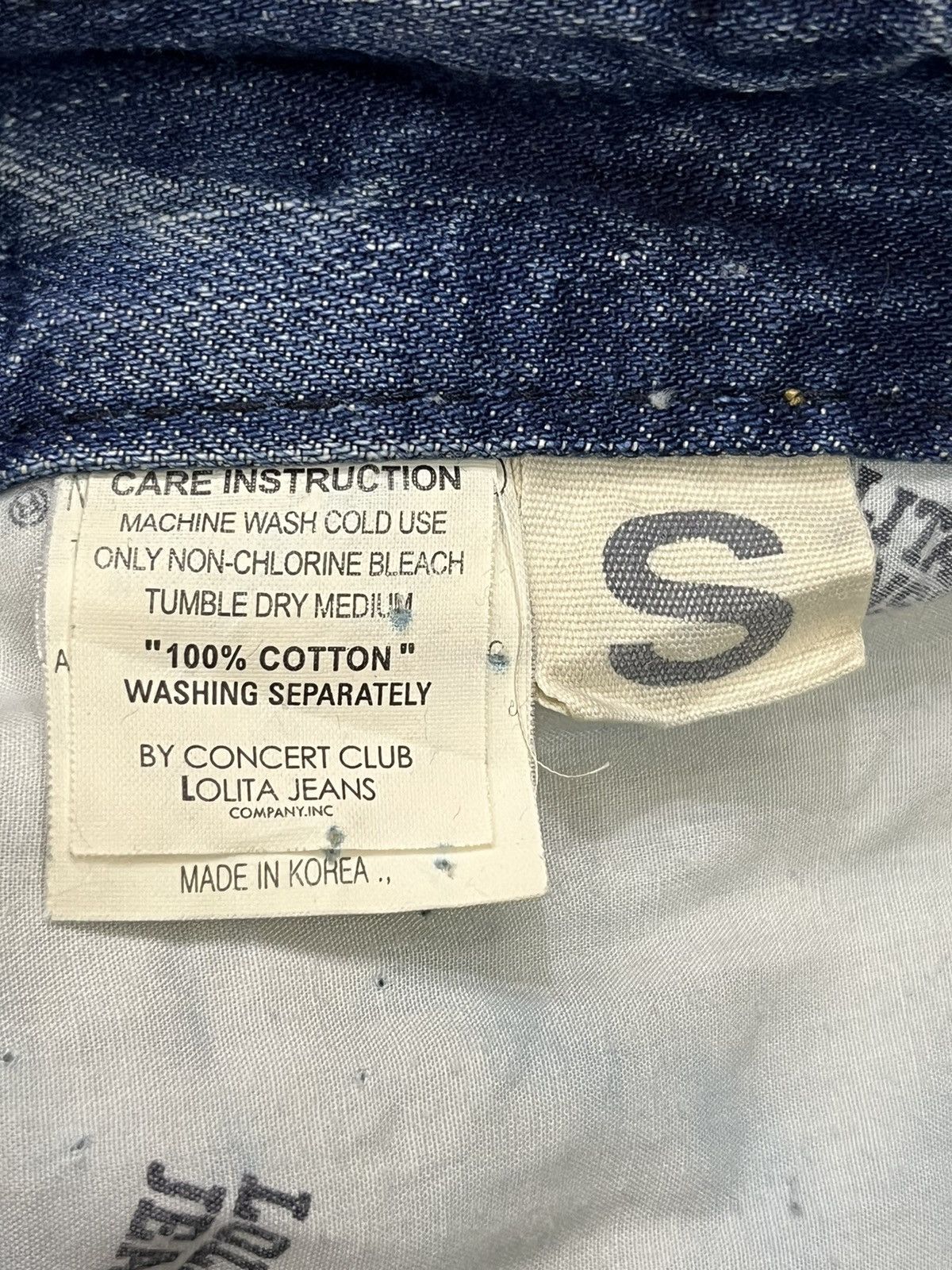 Lolita Jeans FYE🔥LOLITA Skull Embroidery Distressed Exotic Washed Denim Size US 29 - 16 Thumbnail