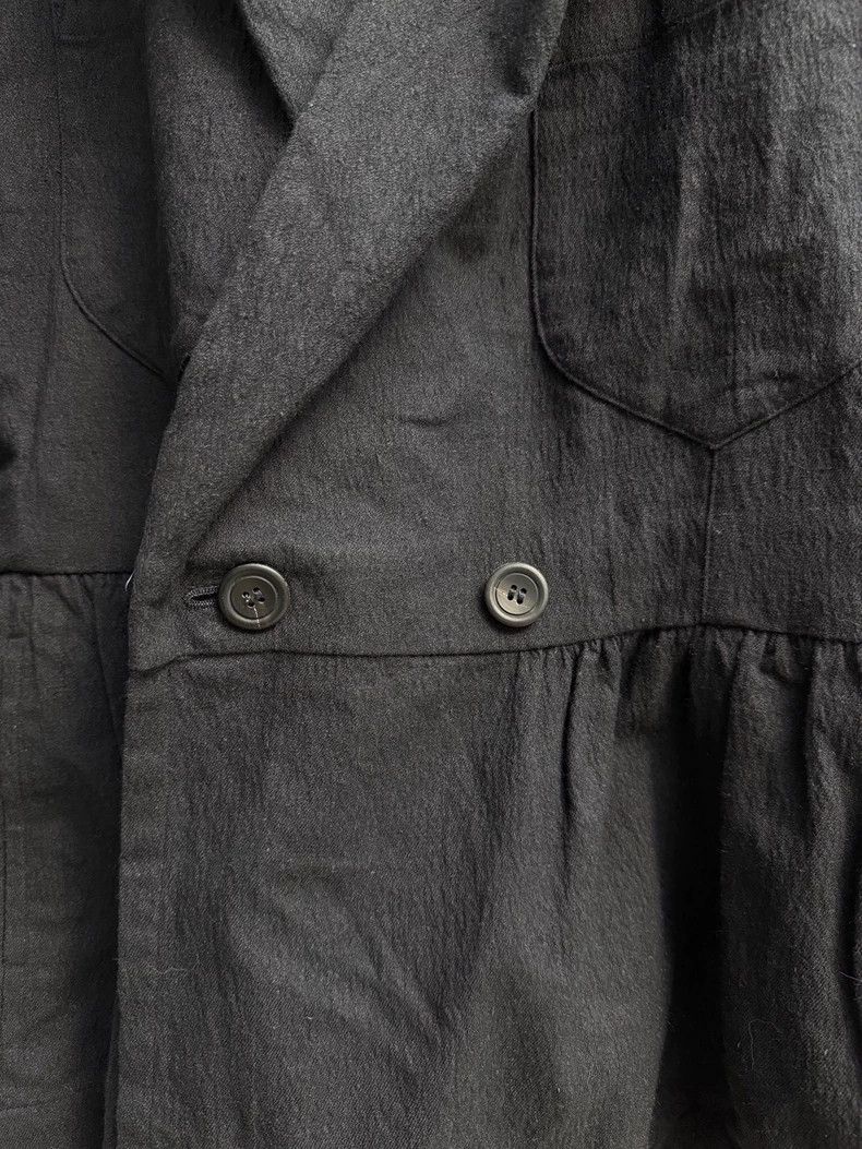 Issey Miyake Issey Miyake Black cotton-linen blended jacket Size M / US 6-8 / IT 42-44 - 3 Thumbnail