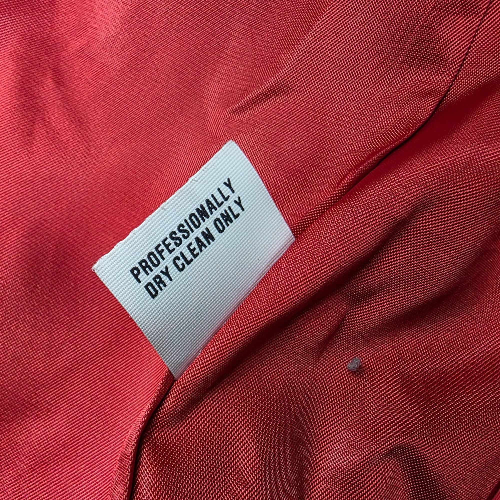 Original Penguin Penguin Womens Size 10 Red Wool Double Breasted Pea Coat War Size L / US 10 / IT 46 - 6 Thumbnail
