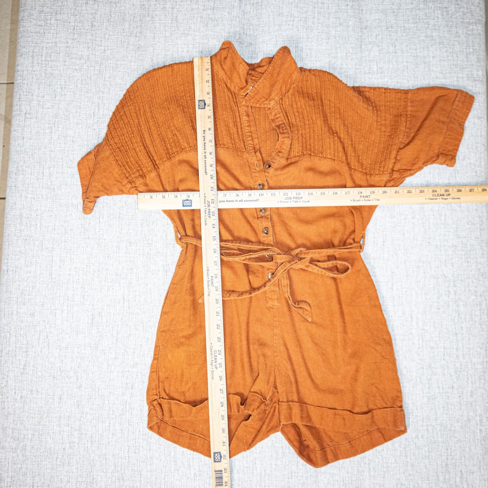 Spell SPELL & The Gypsy Collective Rani Romper in copper size XS Size 26" / US 2 / IT 38 - 6 Thumbnail