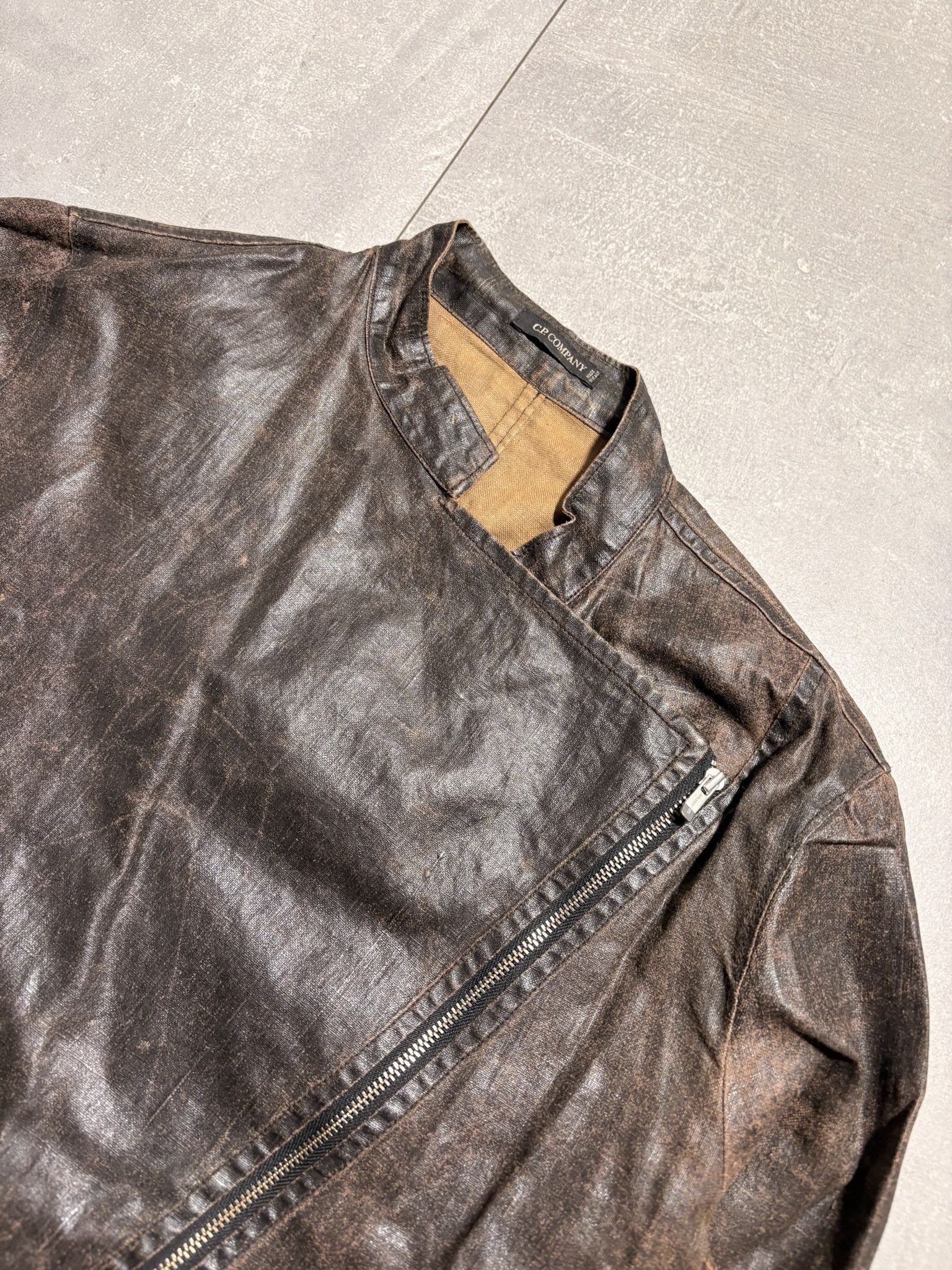 C.P. Company C.P. Company Waxed Linen Motorcycle Jacket Massimo Osti 80s Size US S / EU 44-46 / 1 - 2 Thumbnail
