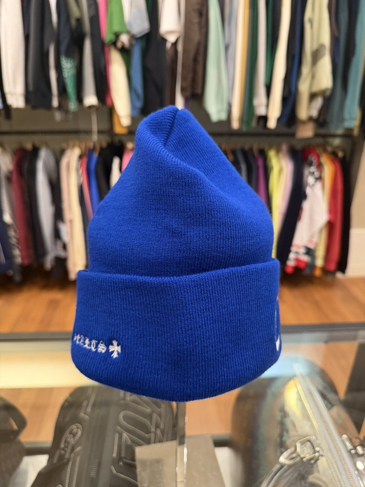 Chrome Hearts Chrome Hearts CH Embroidered Beanie - Blue Size ONE SIZE - 2 Thumbnail