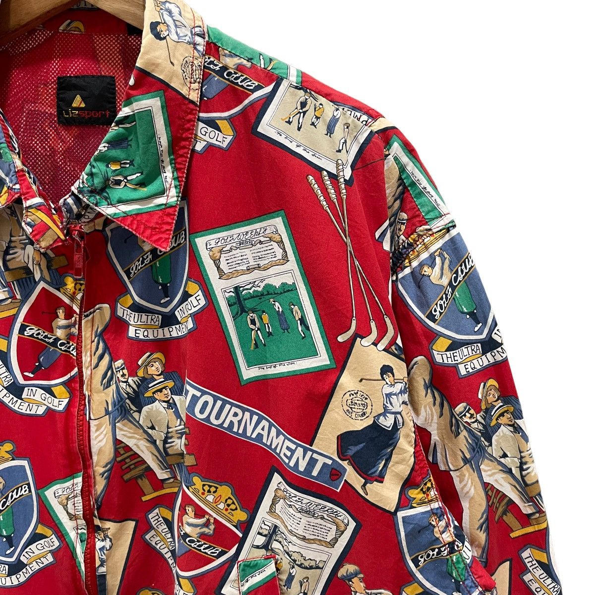 Golf le Fleur Vintage 90s Full Print Golf Tournament Zipper Light Jacket Size US M / EU 48-50 / 2 - 4 Thumbnail