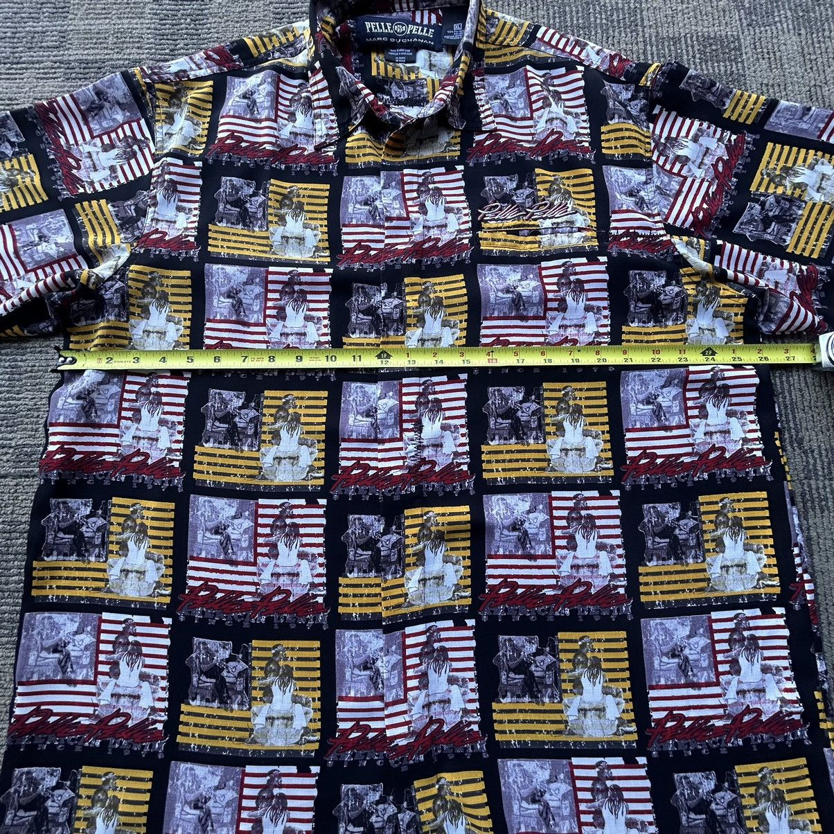 Pelle Pelle Vintage Pelle Pelle All Over Print Hip-Hop Button-Up Shirt Size US XXL / EU 58 / 5 - 5 Thumbnail