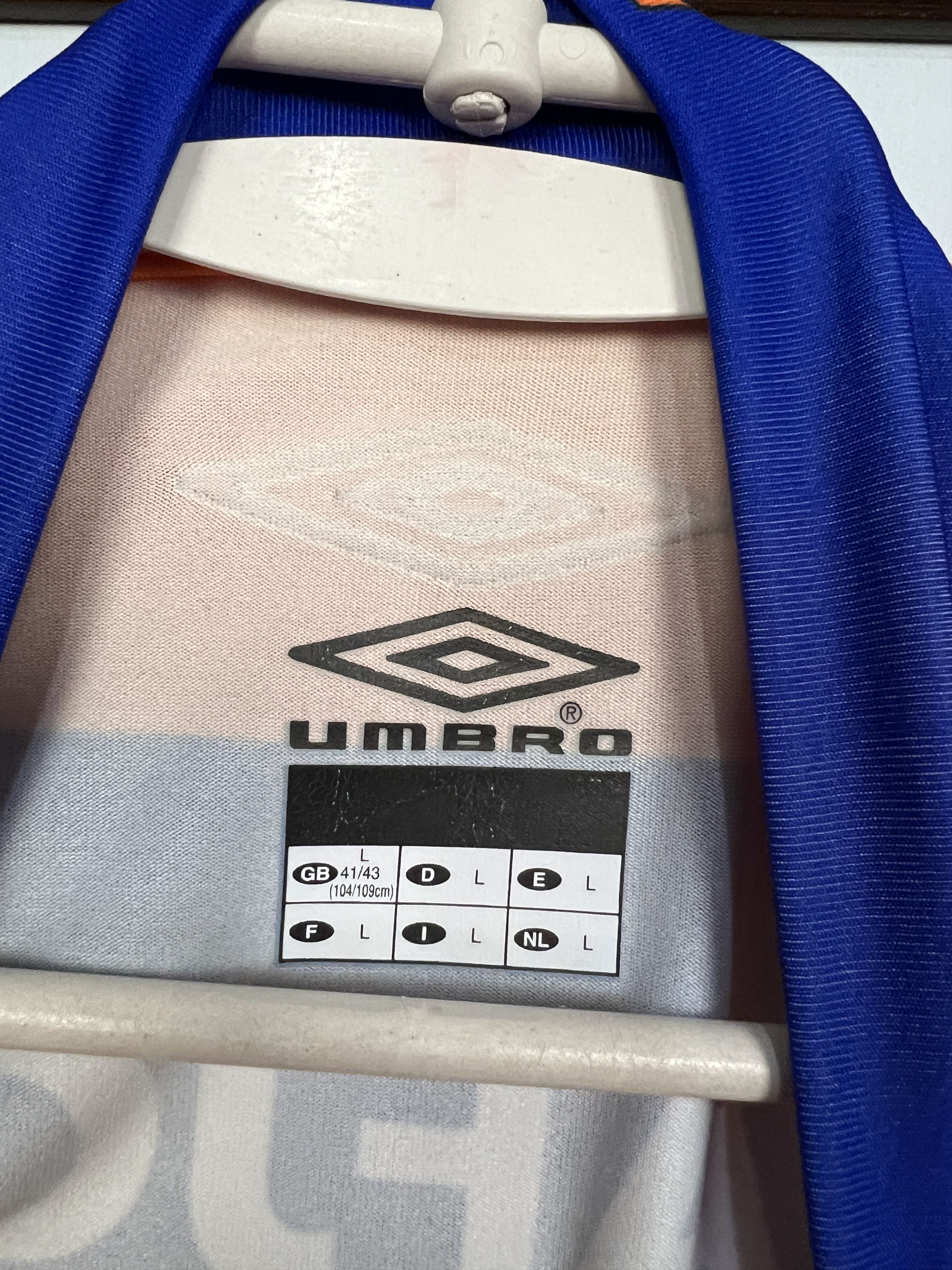 Umbro Aalesunds FK football shirt 2007 Soccer Long Sleeve Jersey Size US L / EU 52-54 / 3 - 6 Thumbnail