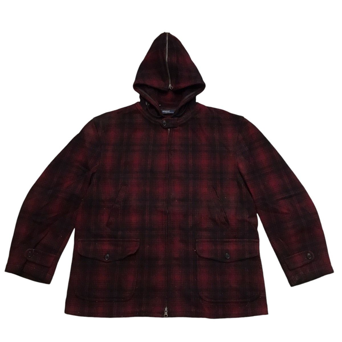 Polo Ralph Lauren Vintage 80s Polo Ralph Lauren Wool Jacket Workers Hoodies Size US XL / EU 56 / 4 - 1 Thumbnail