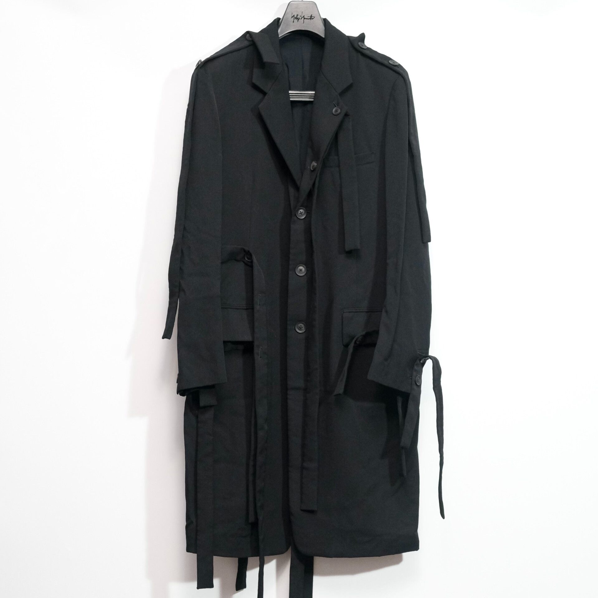 Yohji Yamamoto Yohji Yamamoto Long Coat with ribbons Size US M / EU 48-50 / 2 - 1 Thumbnail