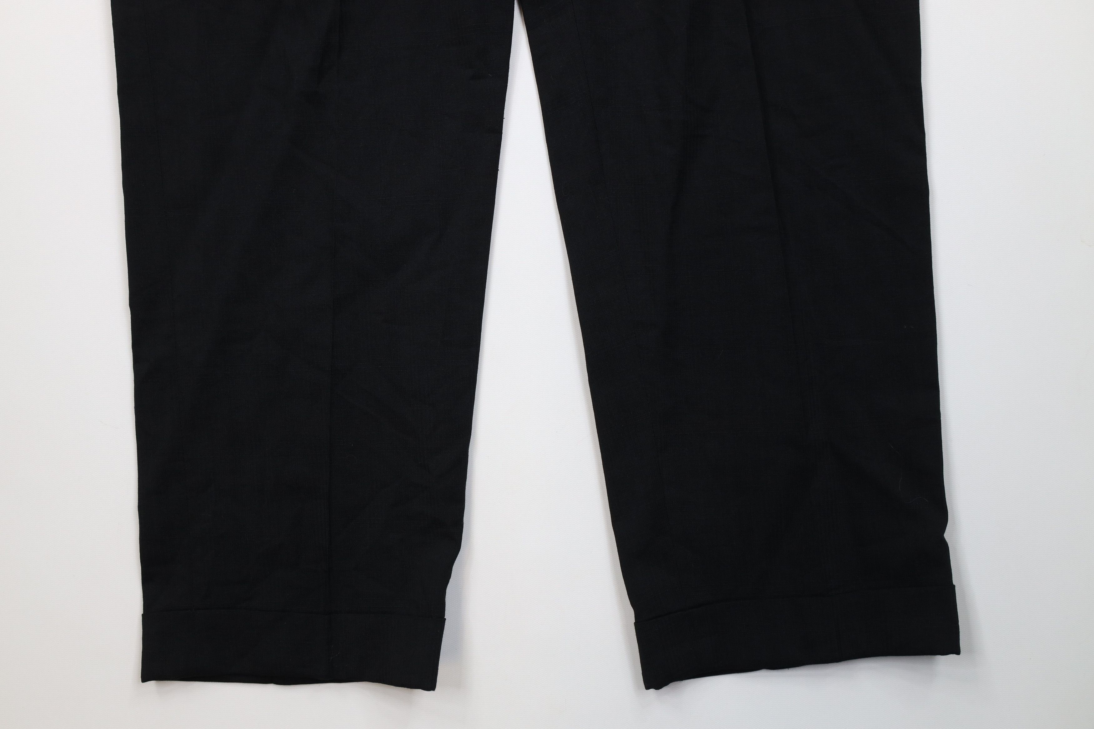 Vintage Vintage 50s Rockabilly Gabardine Chino Pants Black Plaid USA Size US 34 / EU 50 - 4 Thumbnail