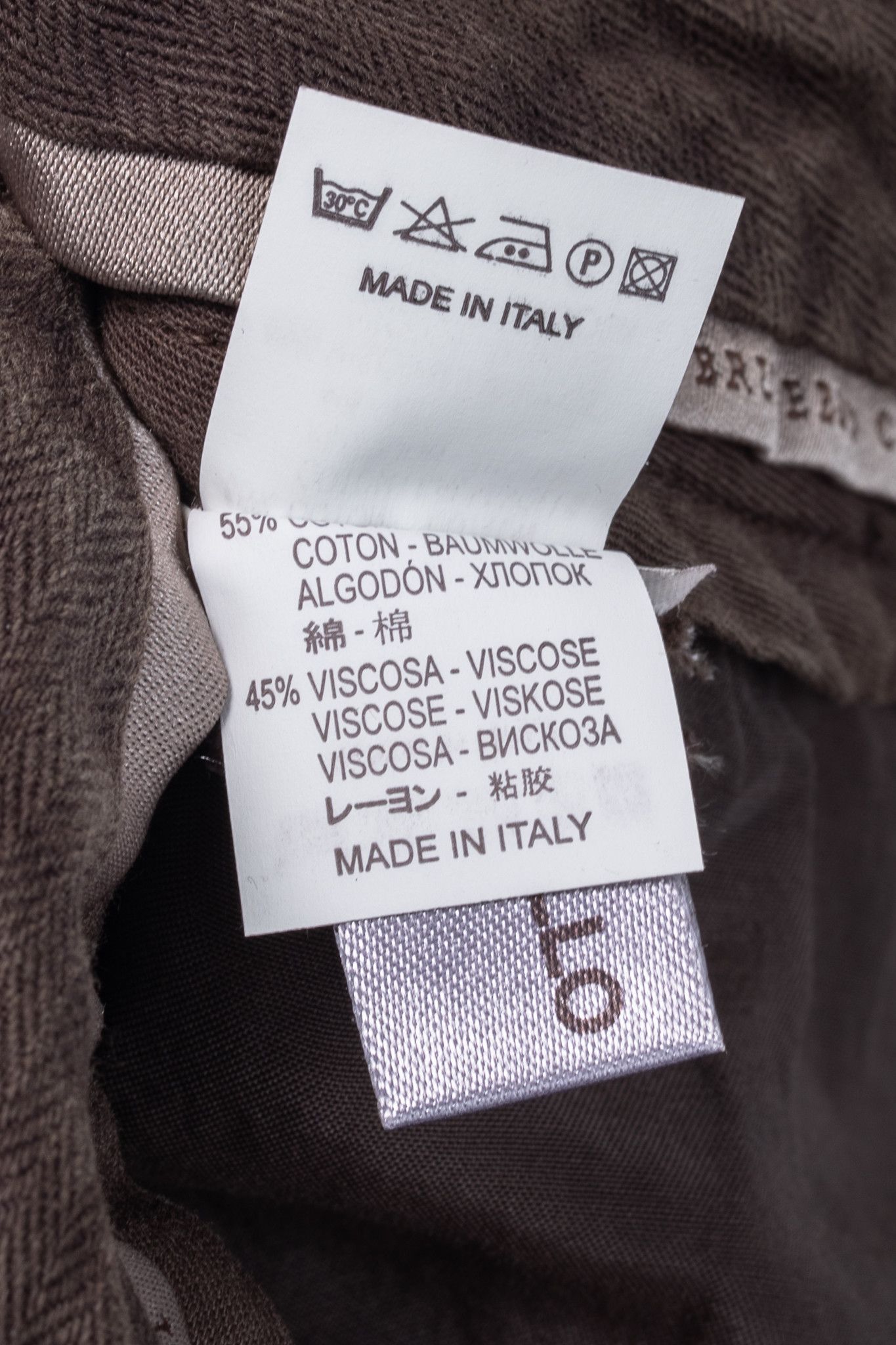 Brunello Cucinelli Brunello Cucinelli Brown Velvet Slim-Fit Pants Size 27" / US 4 / IT 40 - 13 Thumbnail