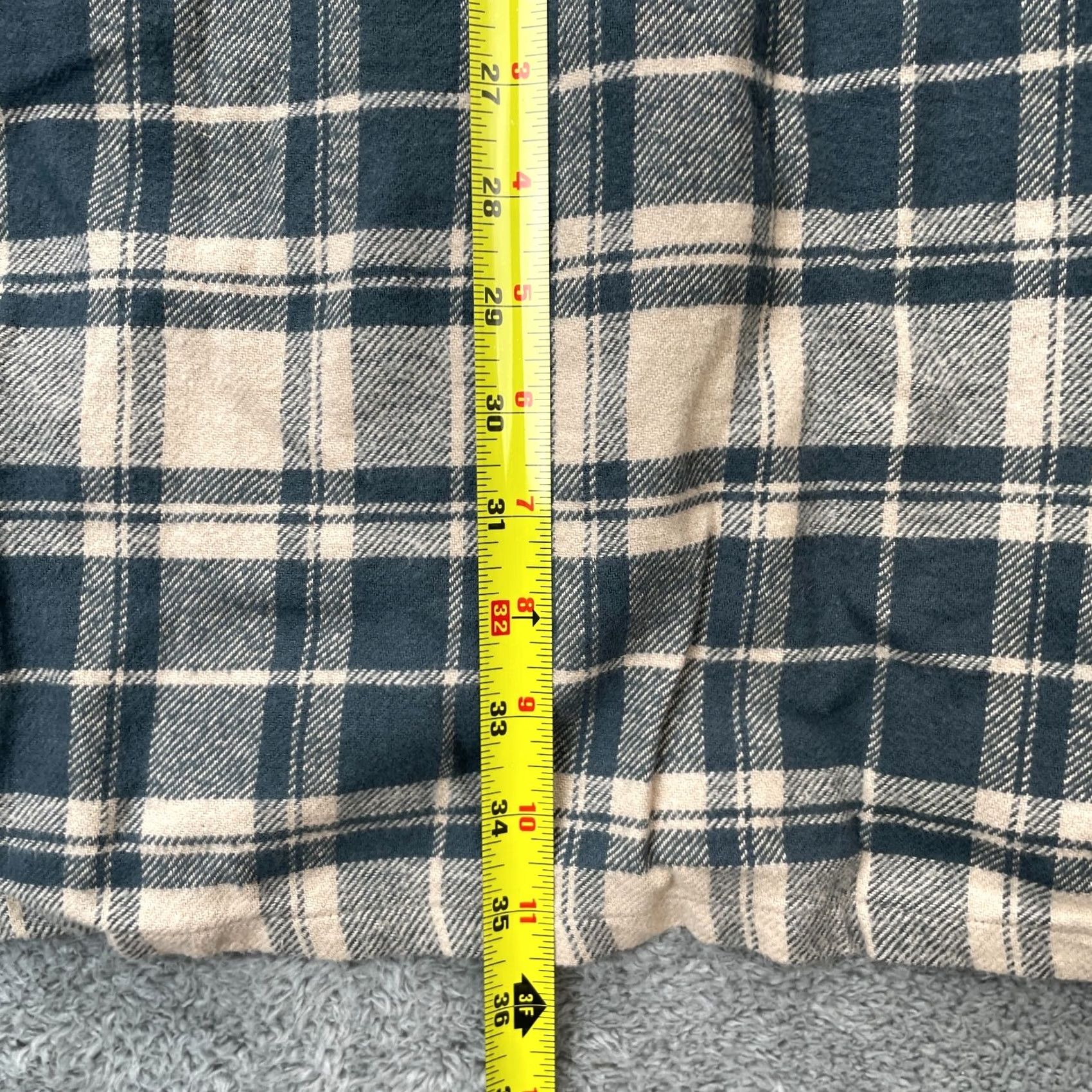 Eddie Bauer VINTAGE Eddie Bauer Shirt Womens L Tall Blue Plaid Cotton Flannel High Low Pleated Button-Up Casual Shirt Womens Mens? Size L / US 10 / IT 46 - 6 Thumbnail