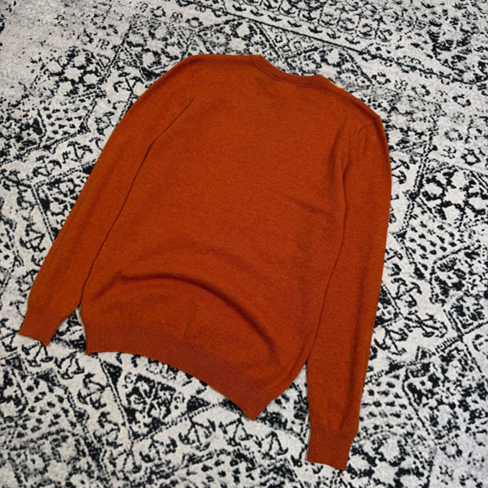 Lacoste × Vintage Vintage Lacoste Unisex Orange Yellow Red Wool Sweater Size S Size US S / EU 44-46 / 1 - 12 Thumbnail