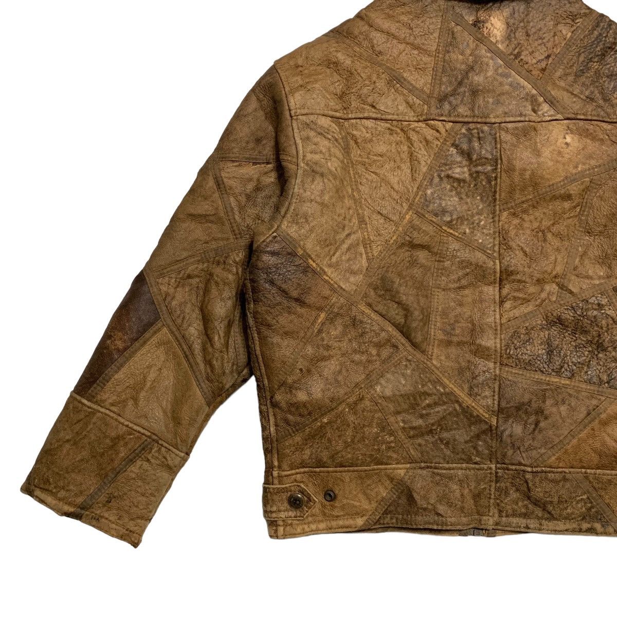 Japanese Brand Vintage Stardom Patchwork Style Leather Jacket Size US M / EU 48-50 / 2 - 9 Thumbnail