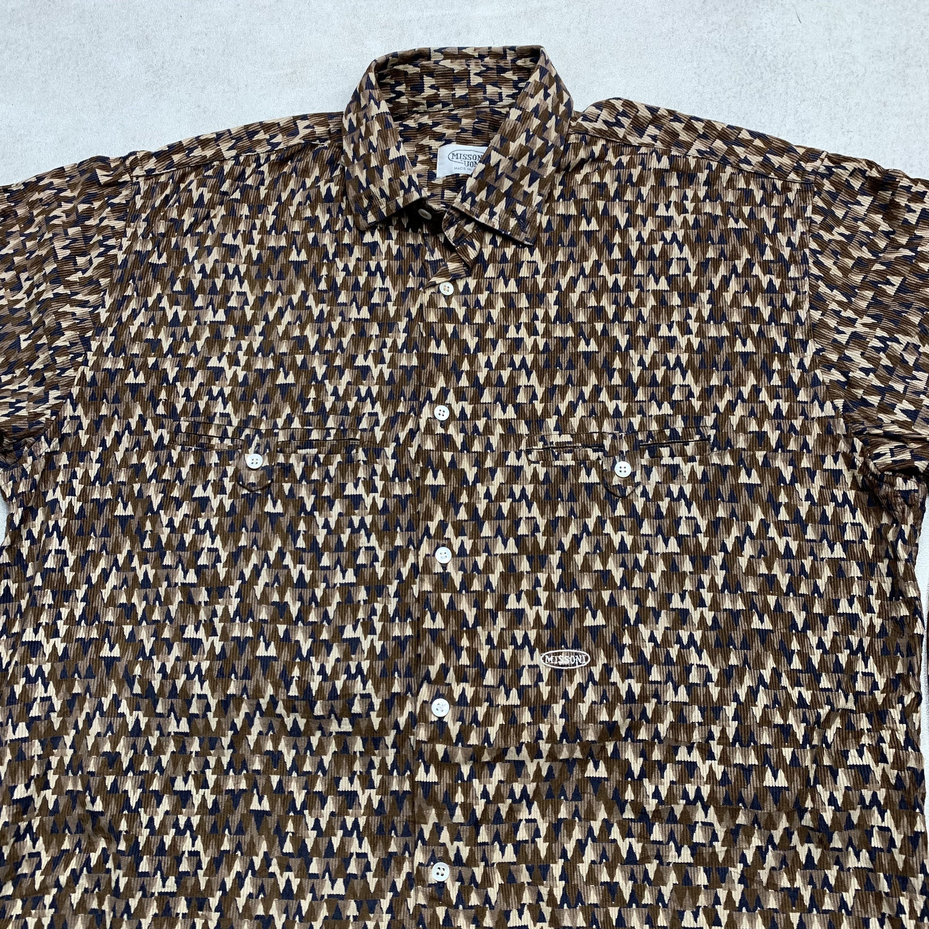 Missoni Vintage Missoni Uomo Italy Corduroy Shirt Button Up Size US M / EU 48-50 / 2 - 2 Thumbnail