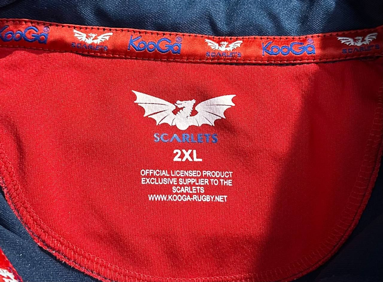 Vintage KOOGA 2004-05 Llanelli Scarlets Union Rugby Pro Away Shirt Size US XXL / EU 58 / 5 - 8 Thumbnail